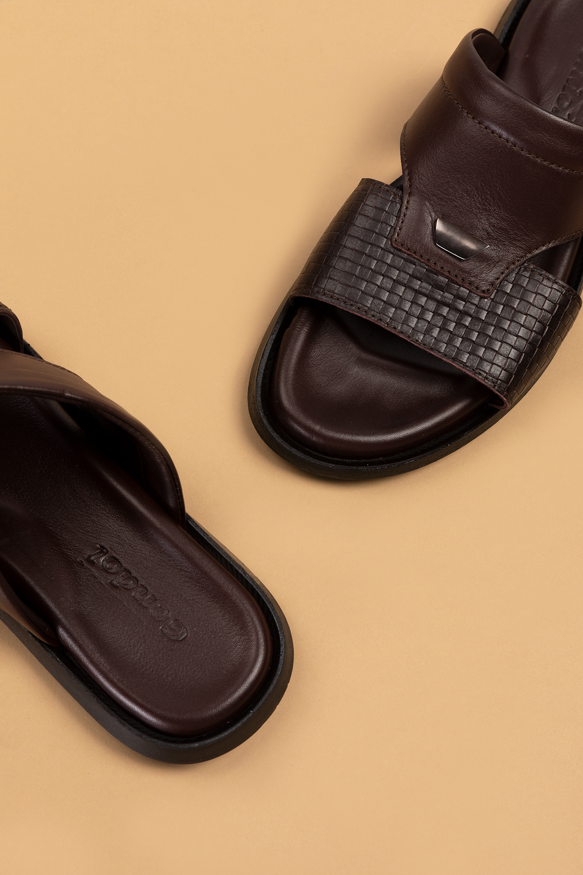 Gondol Erkek Hakiki Deri Günlük Klasik Terlik esm.017 - Görsel 9