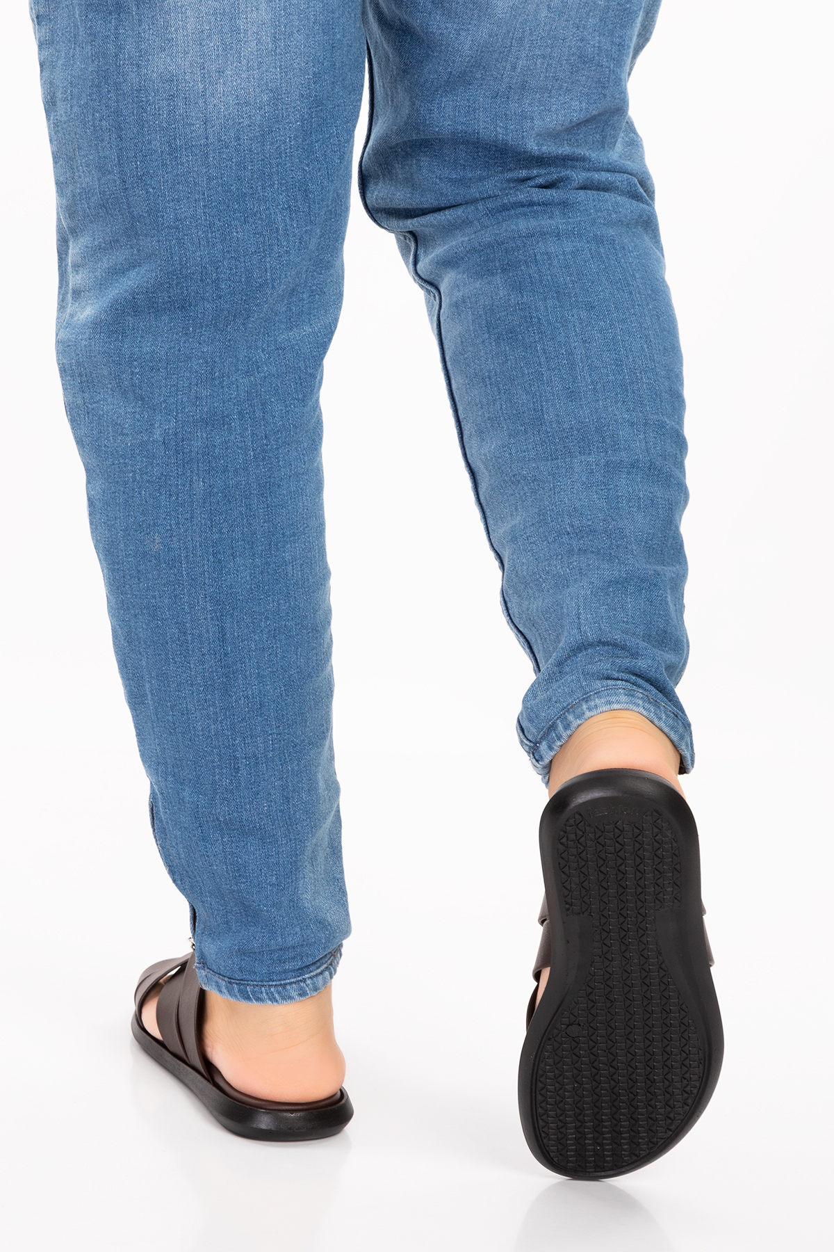 Gondol Erkek Hakiki Deri Günlük Klasik Terlik esm.402 - Görsel 4