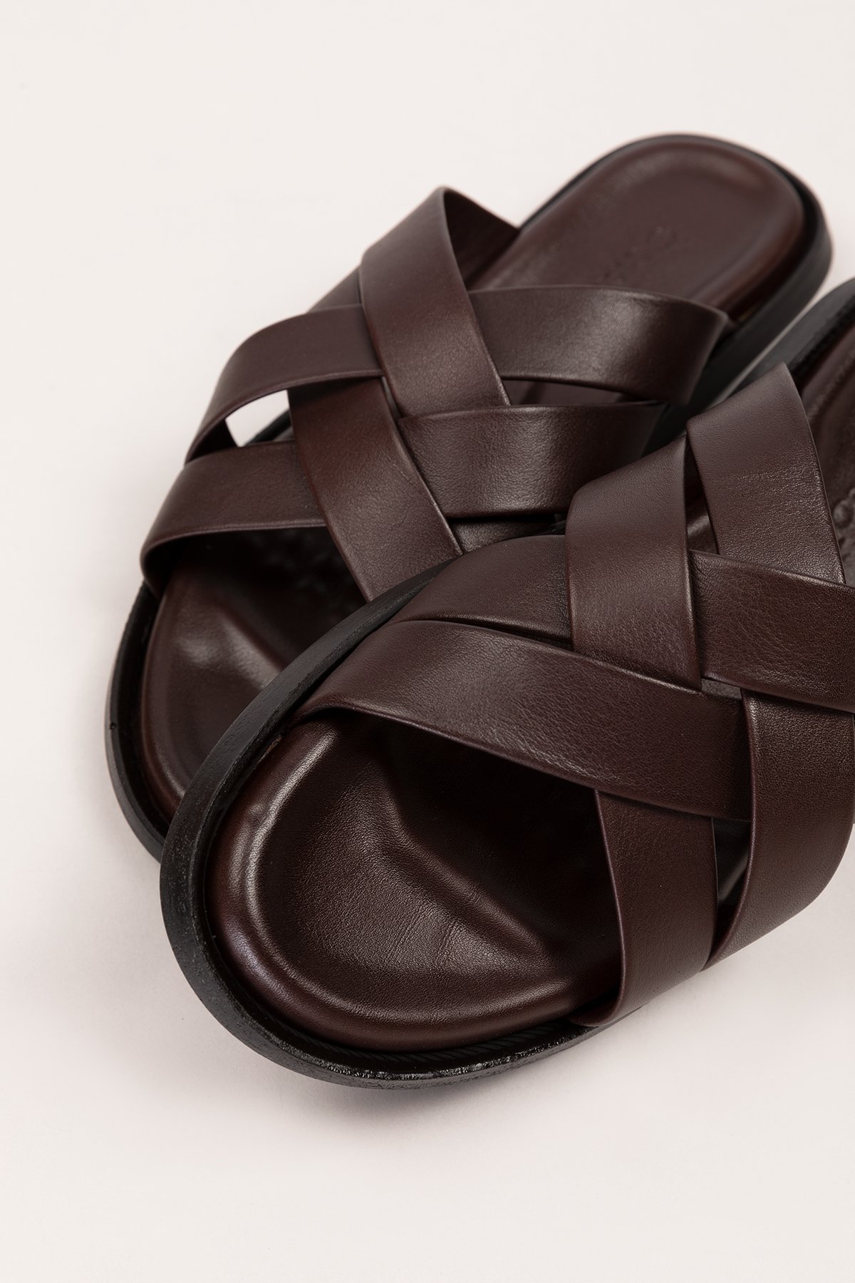 Gondol Erkek Hakiki Deri Günlük Klasik Terlik esm.402 - Görsel 9