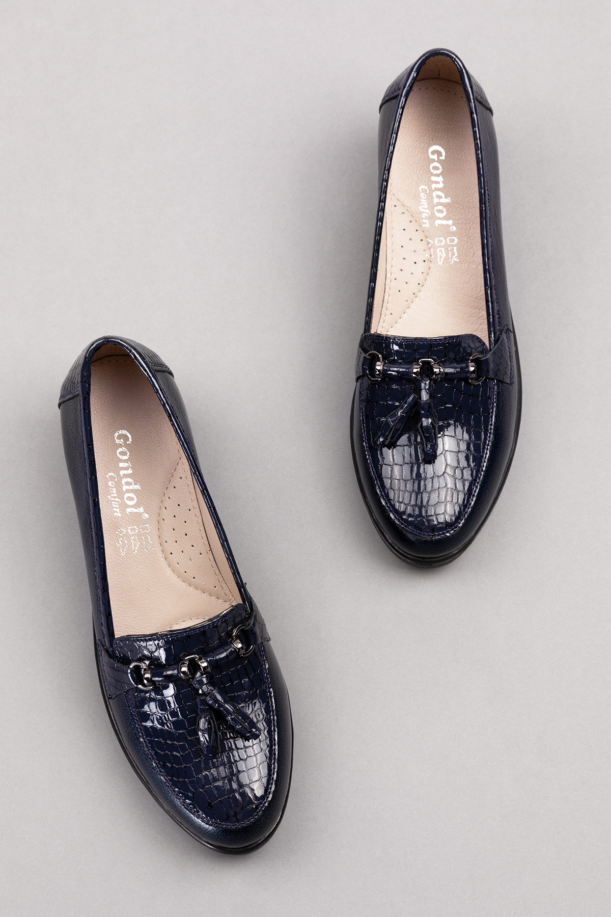 Gondol Kadın Hakiki Deri Dolgu Topuk Rahat Şık Anne Ayakkabısı ell.6821 - Görsel 8