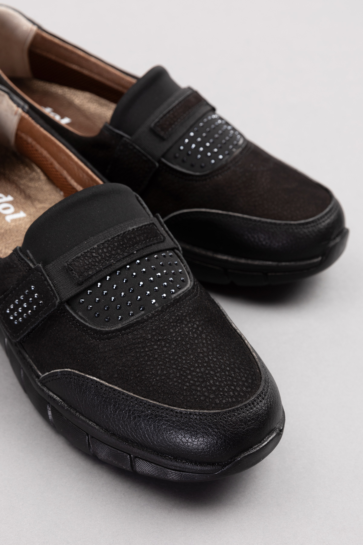 Gondol Hakiki Deri Kadın Hafif Faylon Taban Rahat Ayakkabı at.4215 - Görsel 3