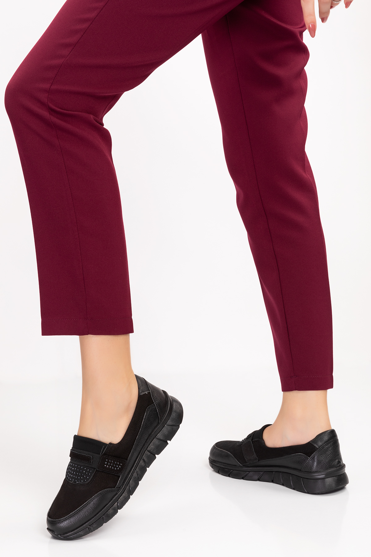 Gondol Hakiki Deri Kadın Hafif Faylon Taban Rahat Ayakkabı at.4215 - Görsel 5