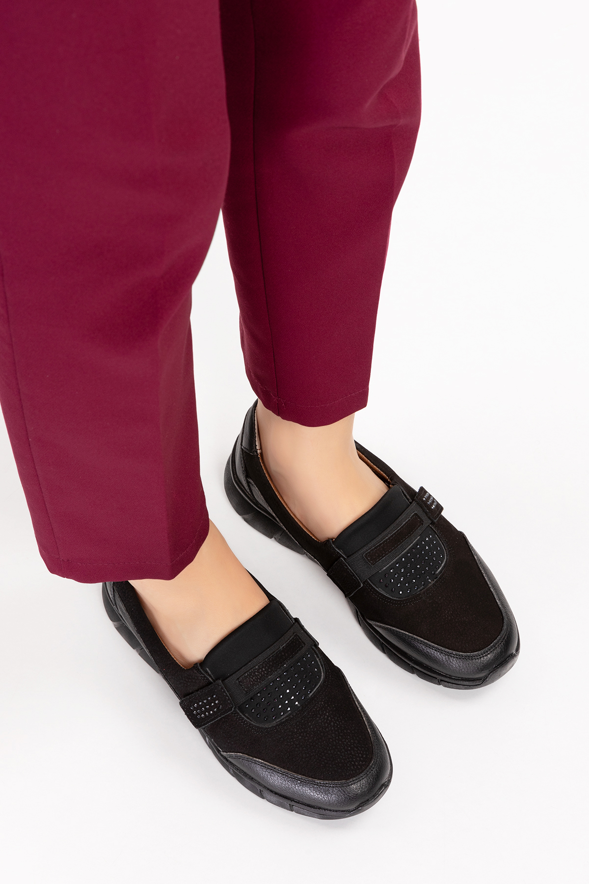 Gondol Hakiki Deri Kadın Hafif Faylon Taban Rahat Ayakkabı at.4215 - Görsel 7