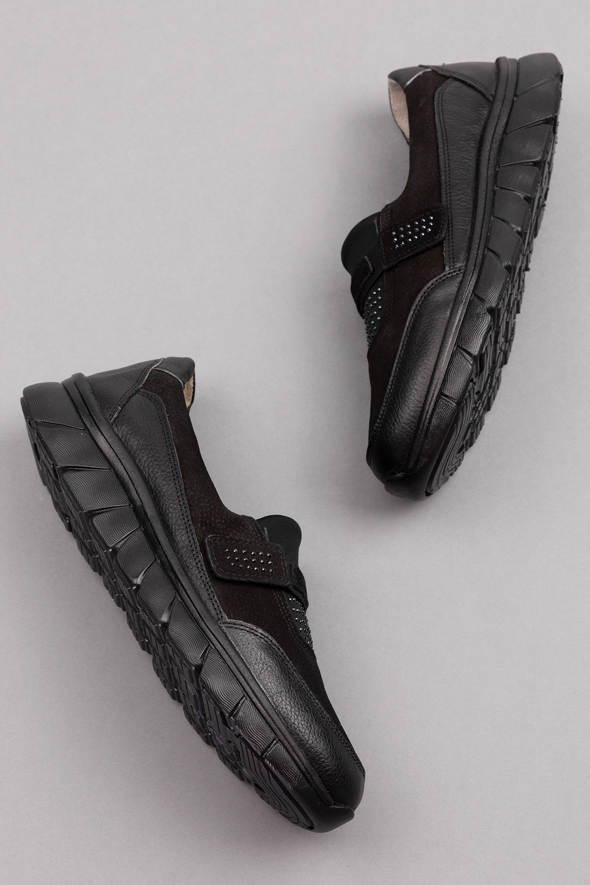 Gondol Hakiki Deri Kadın Hafif Faylon Taban Rahat Ayakkabı at.4215 - Görsel 9