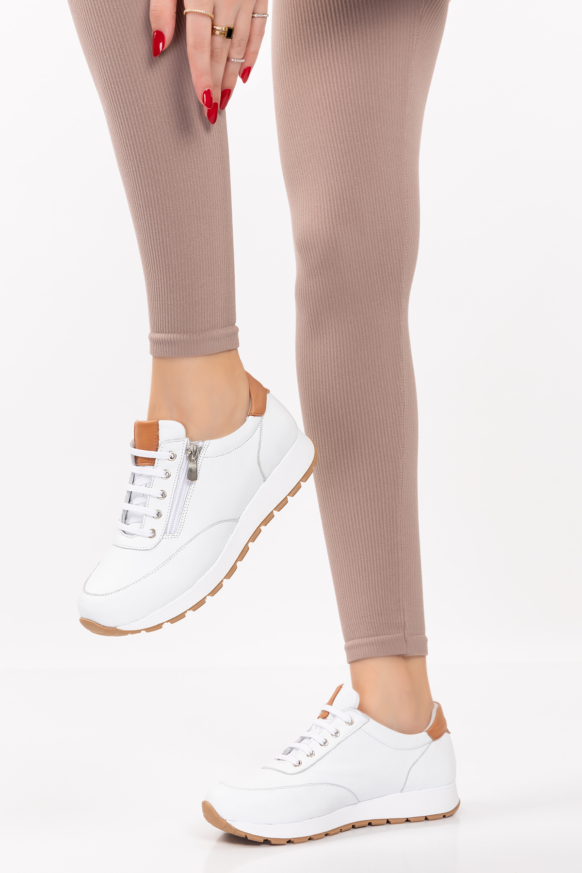 Gondol Kundura Çok Renkli Gondol Kundura Gondol İçi Dışı Hakiki Deri Anatomik Taban Spor Ayakkabı gnd.67117