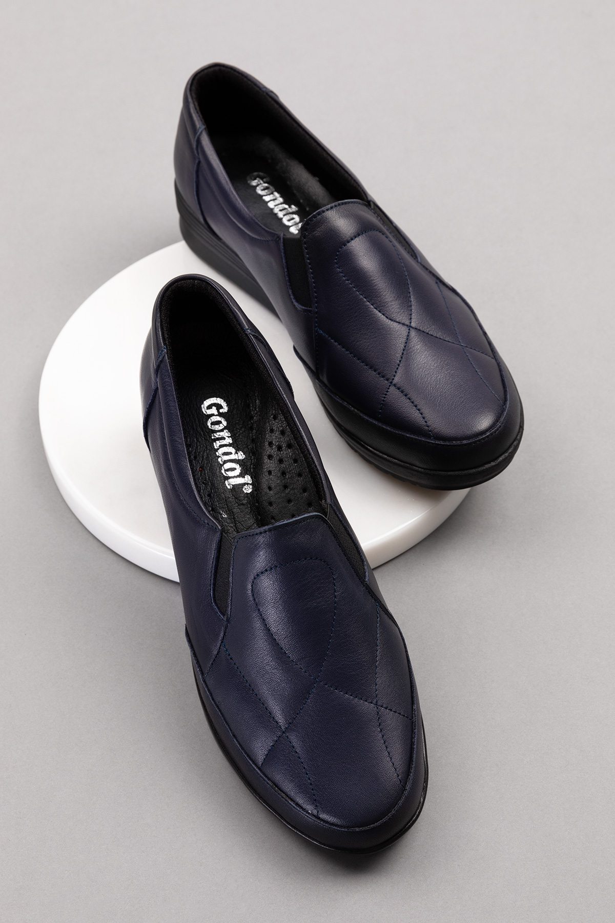 Gondol Kadın Hakiki Deri Anatomik Yumuşak Taban Günlük Ayakkabı pyt.1213 - Görsel 4