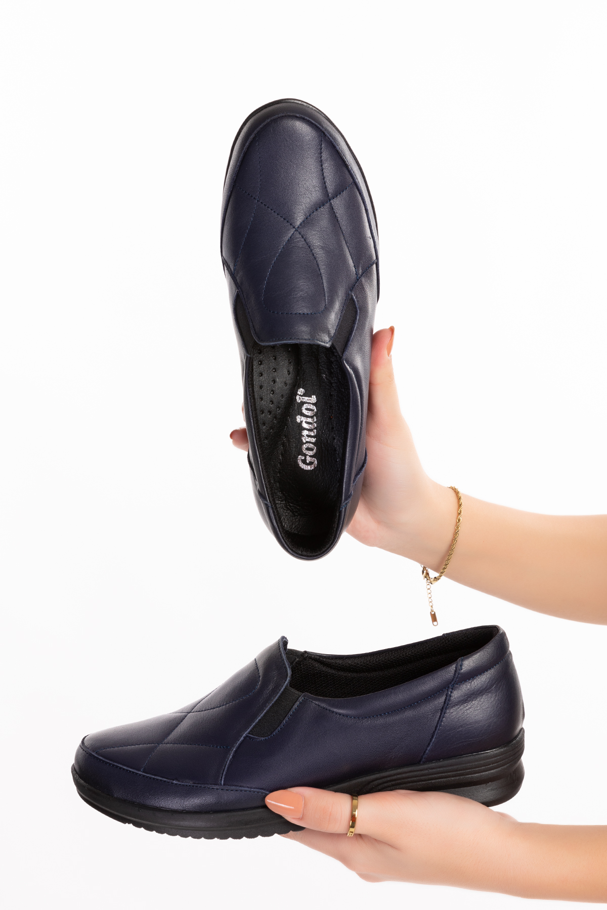 Gondol Kadın Hakiki Deri Anatomik Yumuşak Taban Günlük Ayakkabı pyt.1213 - Görsel 8