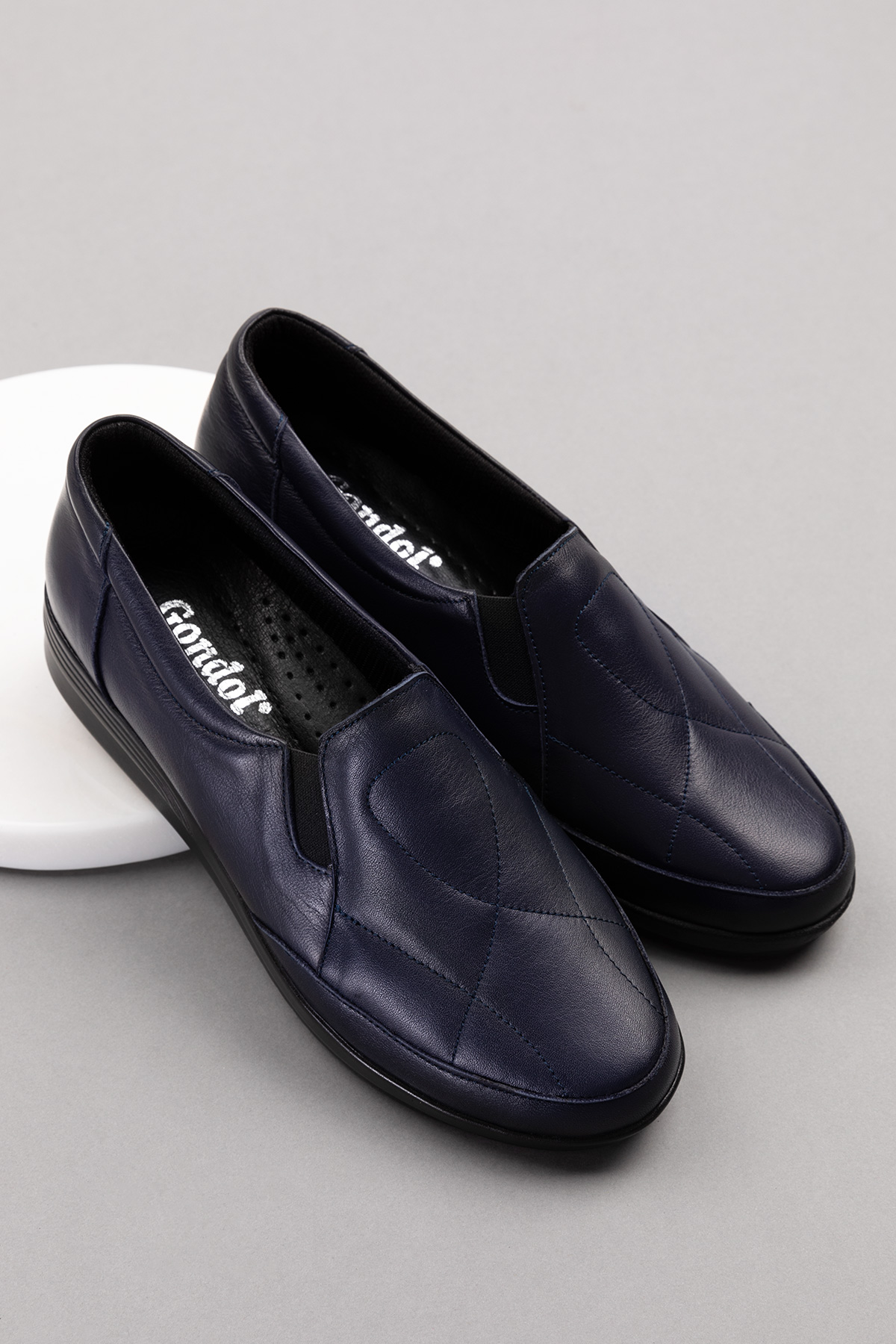 Gondol Kadın Hakiki Deri Anatomik Yumuşak Taban Günlük Ayakkabı pyt.1213 - Görsel 9