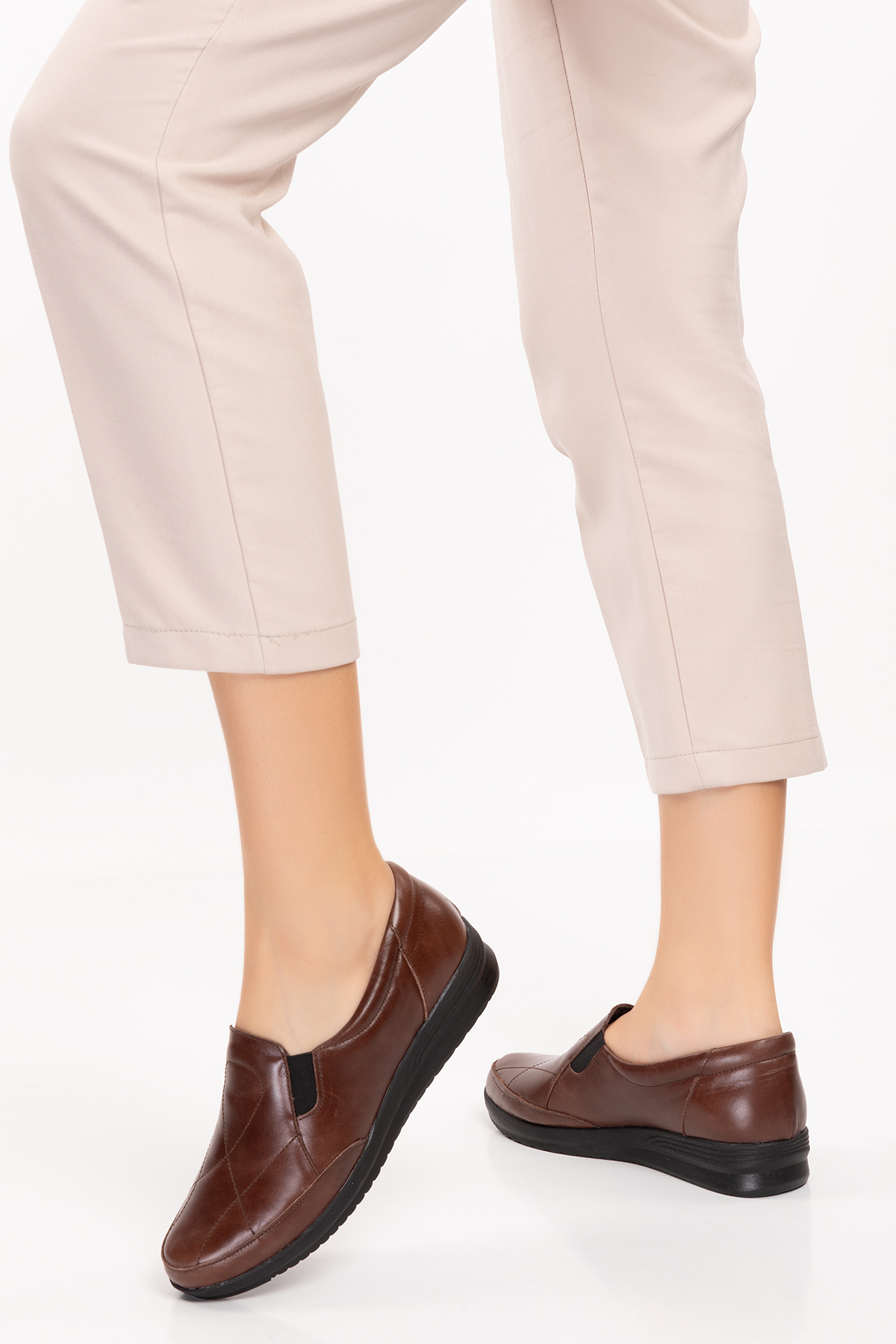 Gondol Kadın Hakiki Deri Anatomik Yumuşak Taban Günlük Ayakkabı pyt.1213 - Görsel 7