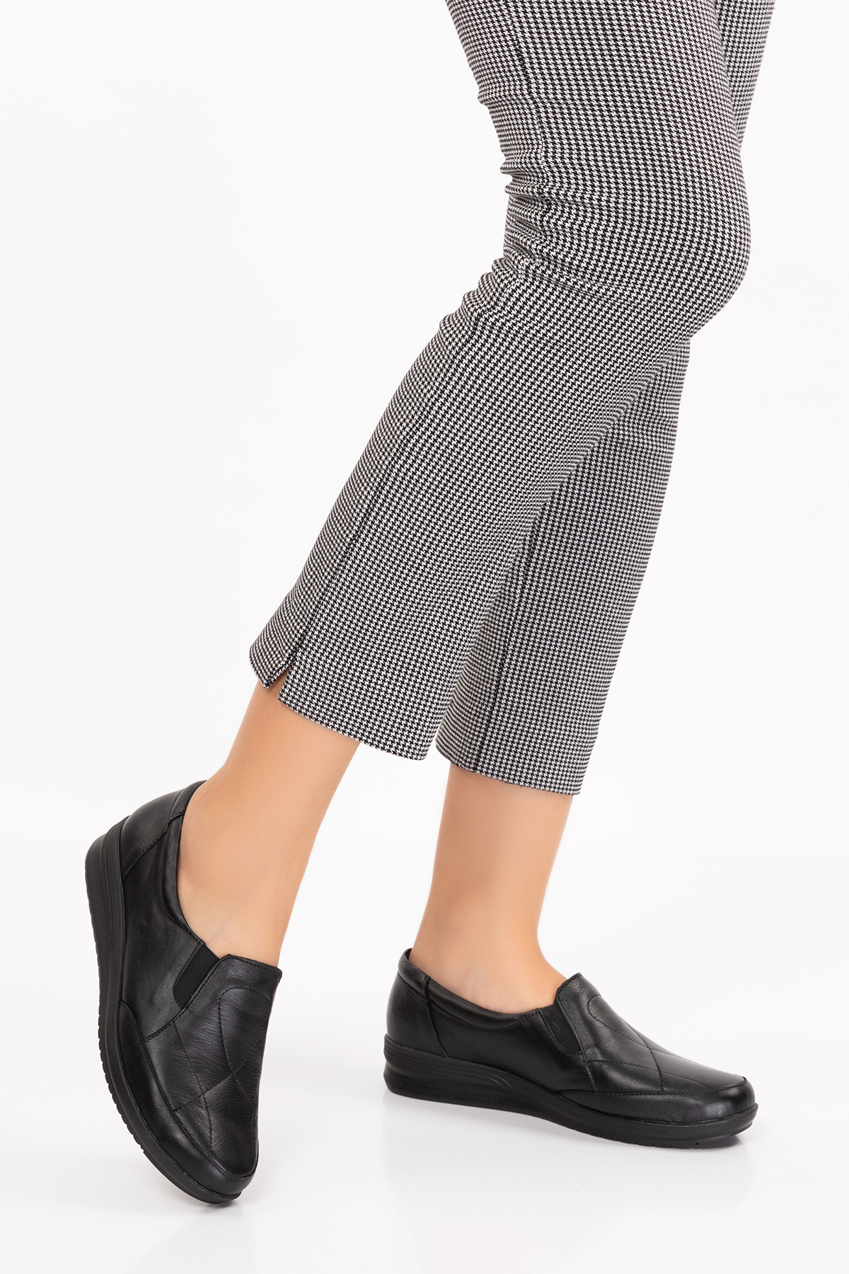 Gondol Kadın Hakiki Deri Anatomik Yumuşak Taban Günlük Ayakkabı pyt.1213 - Görsel 3