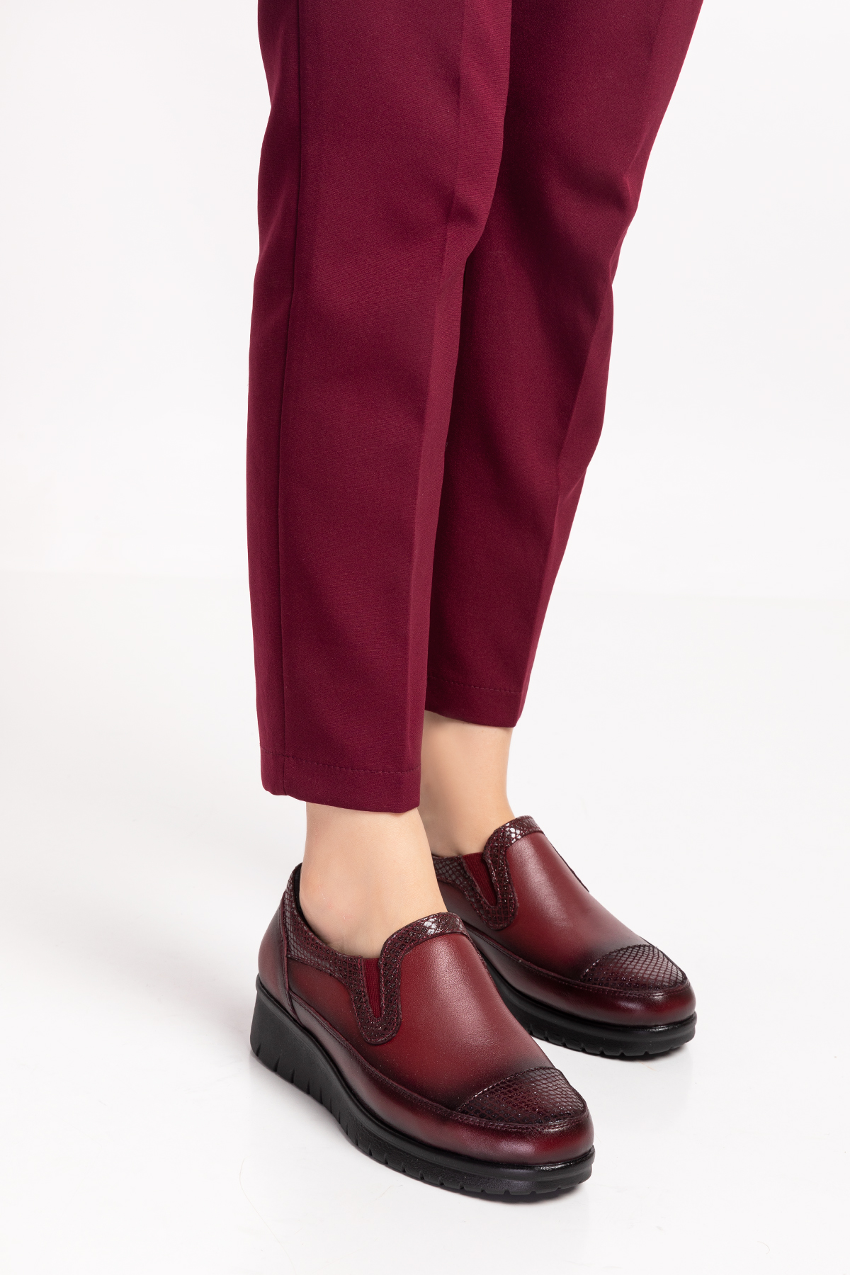 Gondol Hakiki Deri Sim Detaylı Anatomik Ayakkabı elnr.5757 - Görsel 4