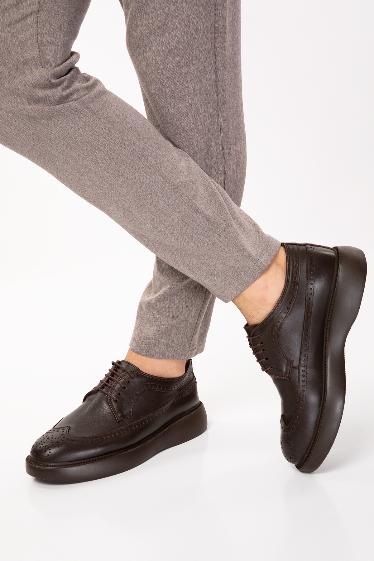 Gondol Içi Dışı Hakiki Deri Anatomik Taban Casual Ayakkabı SRC.09 - Görsel 6