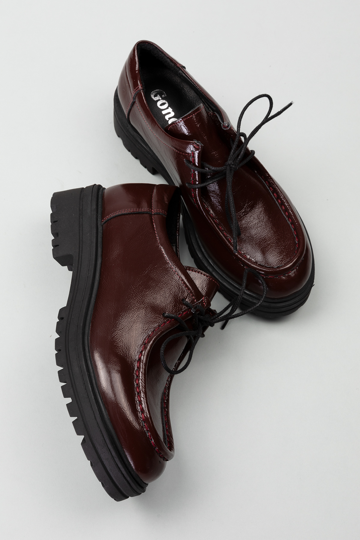 Gondol Hakiki Deri Kalın Taban Hafif Oxford Ayakkabı anl.2420 - Görsel 8