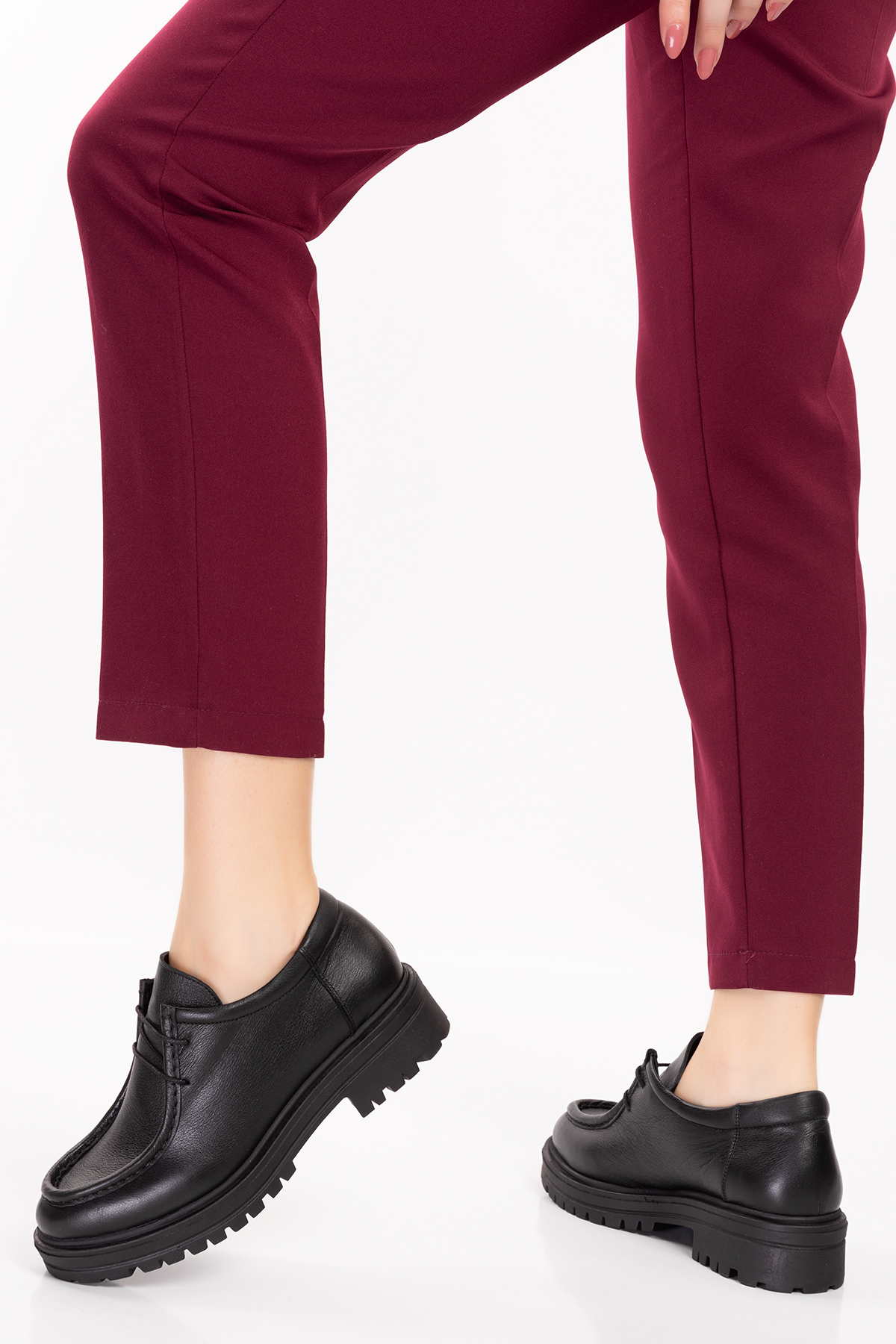 Gondol Hakiki Deri Kalın Taban Hafif Oxford Ayakkabı anl.2420 - Görsel 5