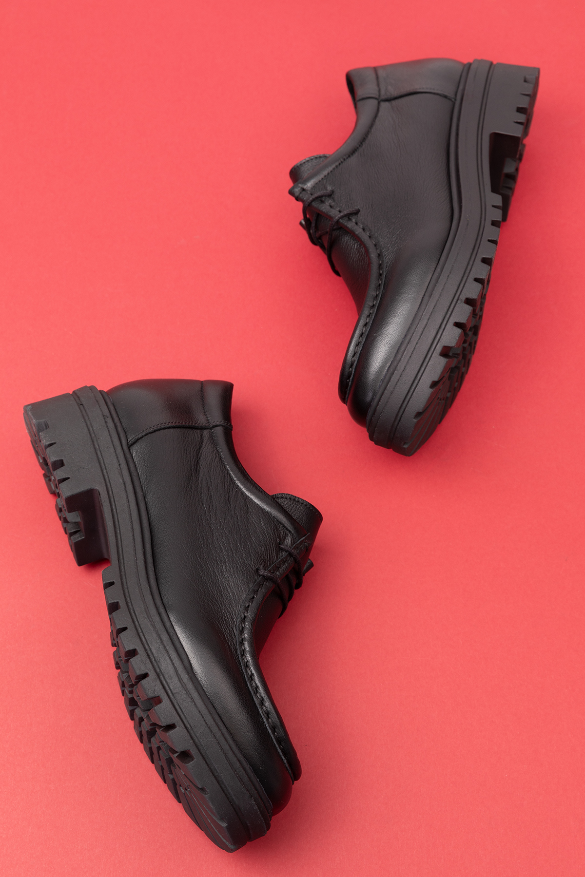 Gondol Hakiki Deri Kalın Taban Hafif Oxford Ayakkabı anl.2420 - Görsel 8