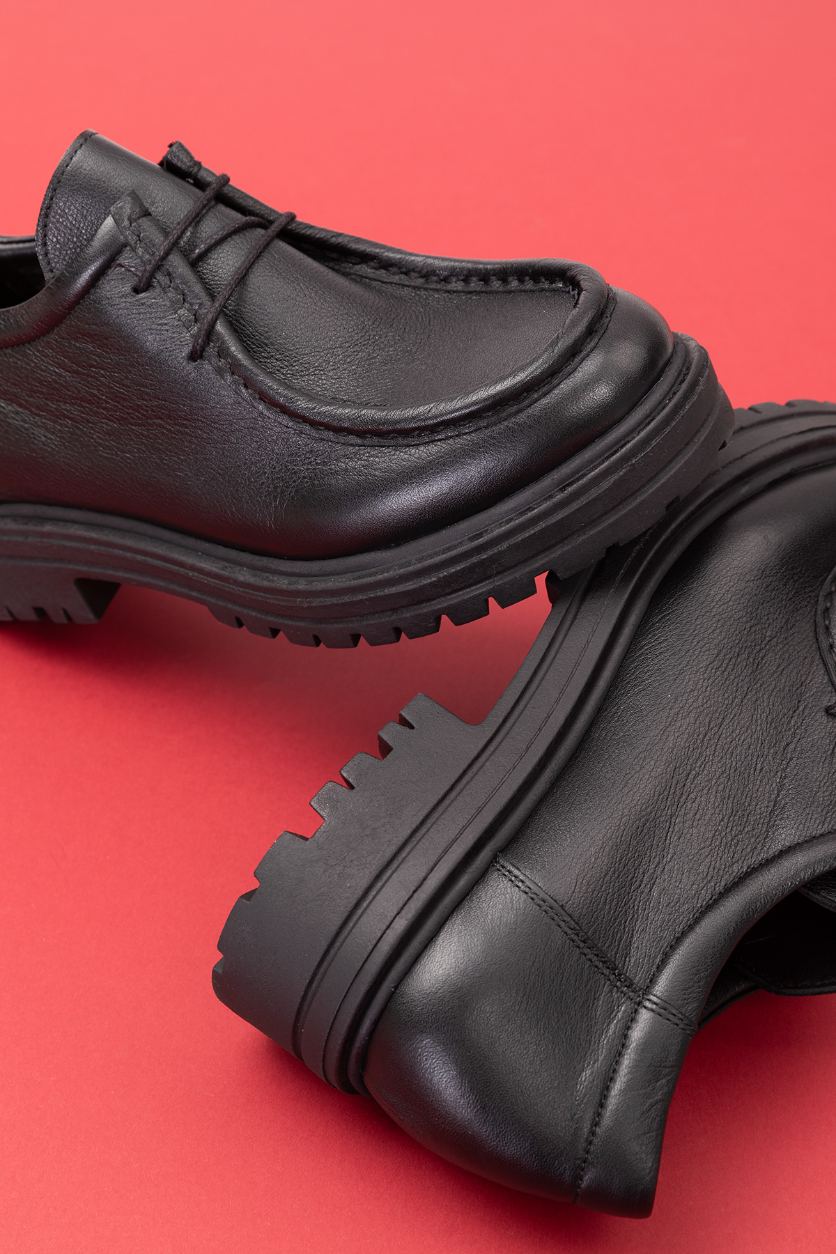 Gondol Hakiki Deri Kalın Taban Hafif Oxford Ayakkabı anl.2420 - Görsel 9