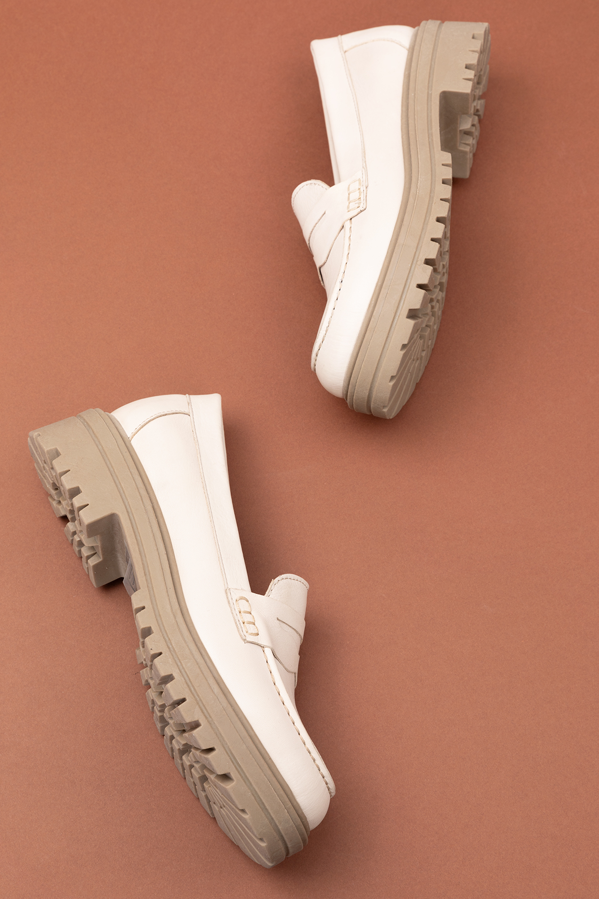 Gondol Hakiki Deri Kalın Taban Hafif Oxford Ayakkabı anl.2505 - Görsel 4