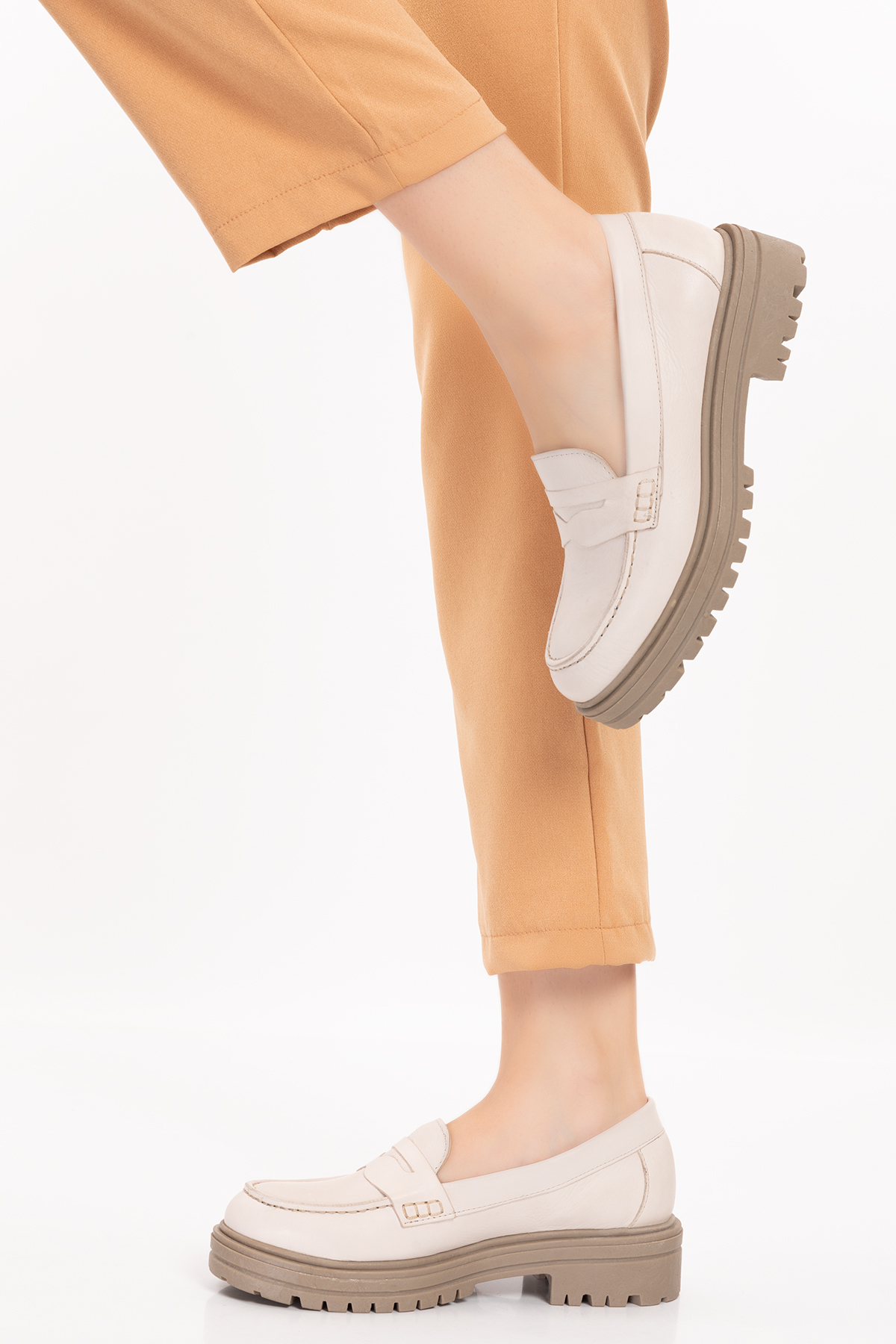 Gondol Hakiki Deri Kalın Taban Hafif Oxford Ayakkabı anl.2505 - Görsel 6