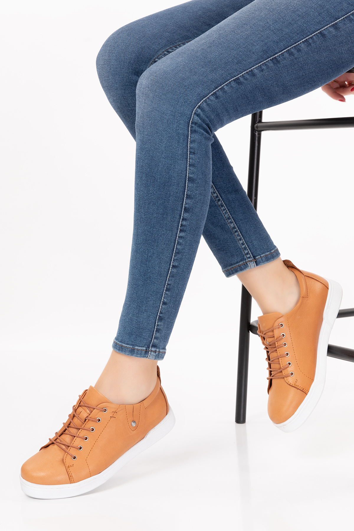 Gondol Içi Dışı Hakiki Deri Anatomik Taban Spor Ayakkabı gnd.25 - Görsel 5