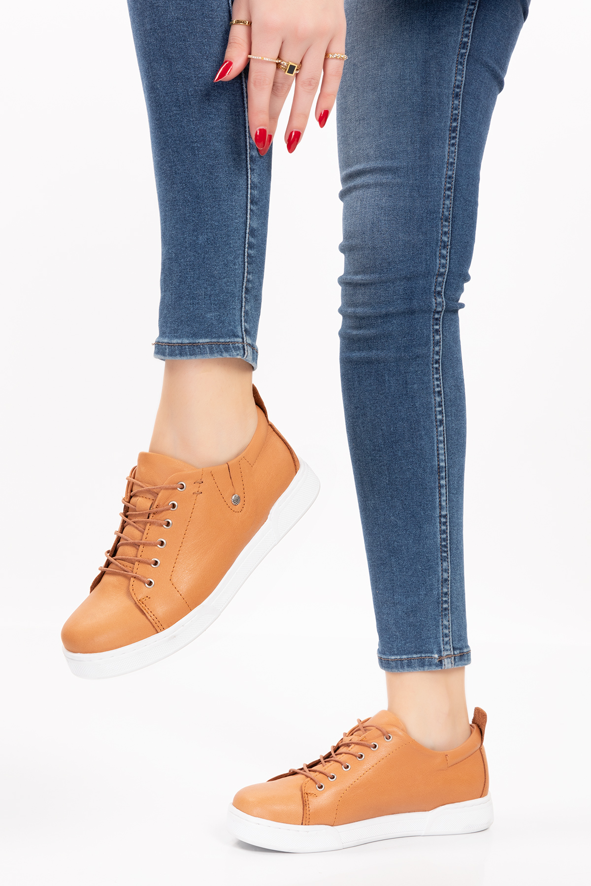 Gondol Içi Dışı Hakiki Deri Anatomik Taban Spor Ayakkabı gnd.25 - Görsel 6