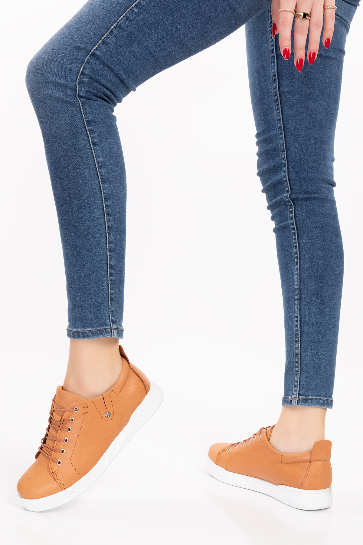 Gondol Içi Dışı Hakiki Deri Anatomik Taban Spor Ayakkabı gnd.25 - Görsel 7