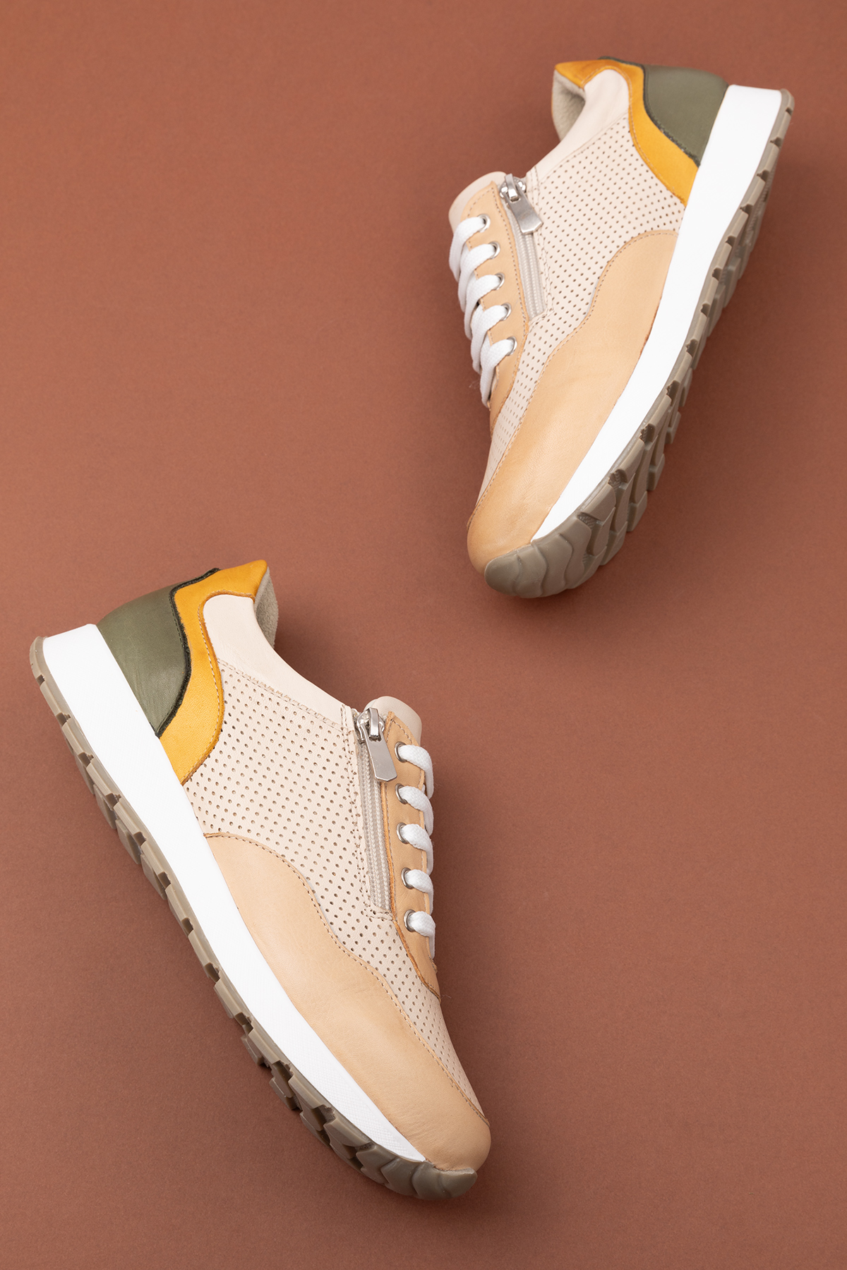 Gondol Içi Dışı Hakiki Deri Anatomik Taban Spor Ayakkabı gnd.20578 - Görsel 7