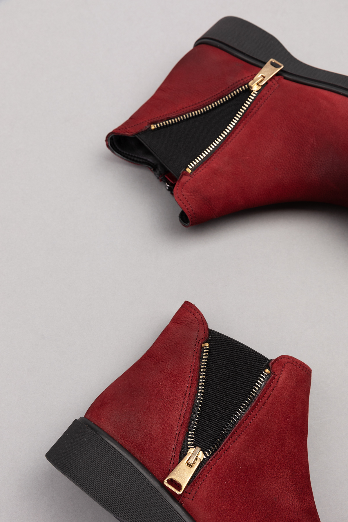 Gondol Hakiki Deri Nubuk Fermuarlı Günlük Bot esfa.3539 - Görsel 6