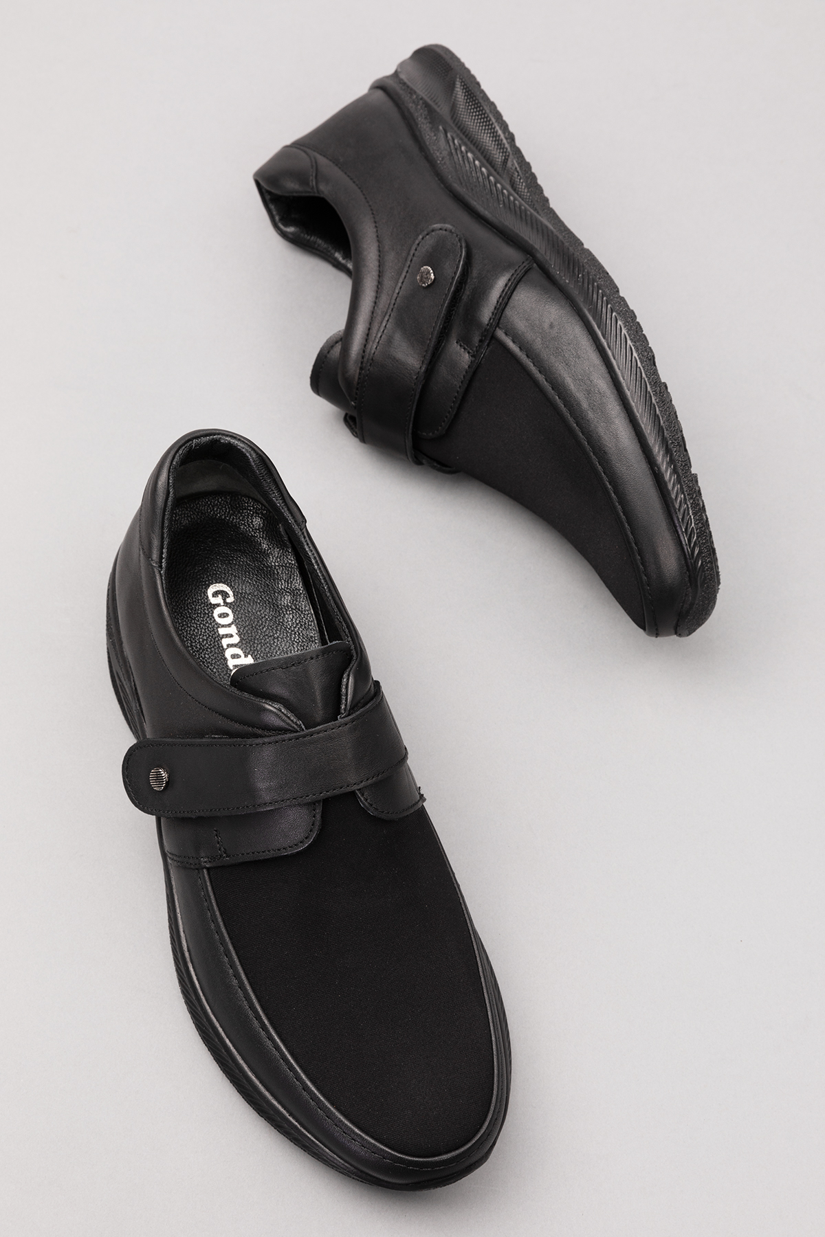 Gondol Erkek Hakiki Deri Şiş ve Diyabet Hastalarına Özel Rahat Ayakkabı af.1952 - Görsel 3