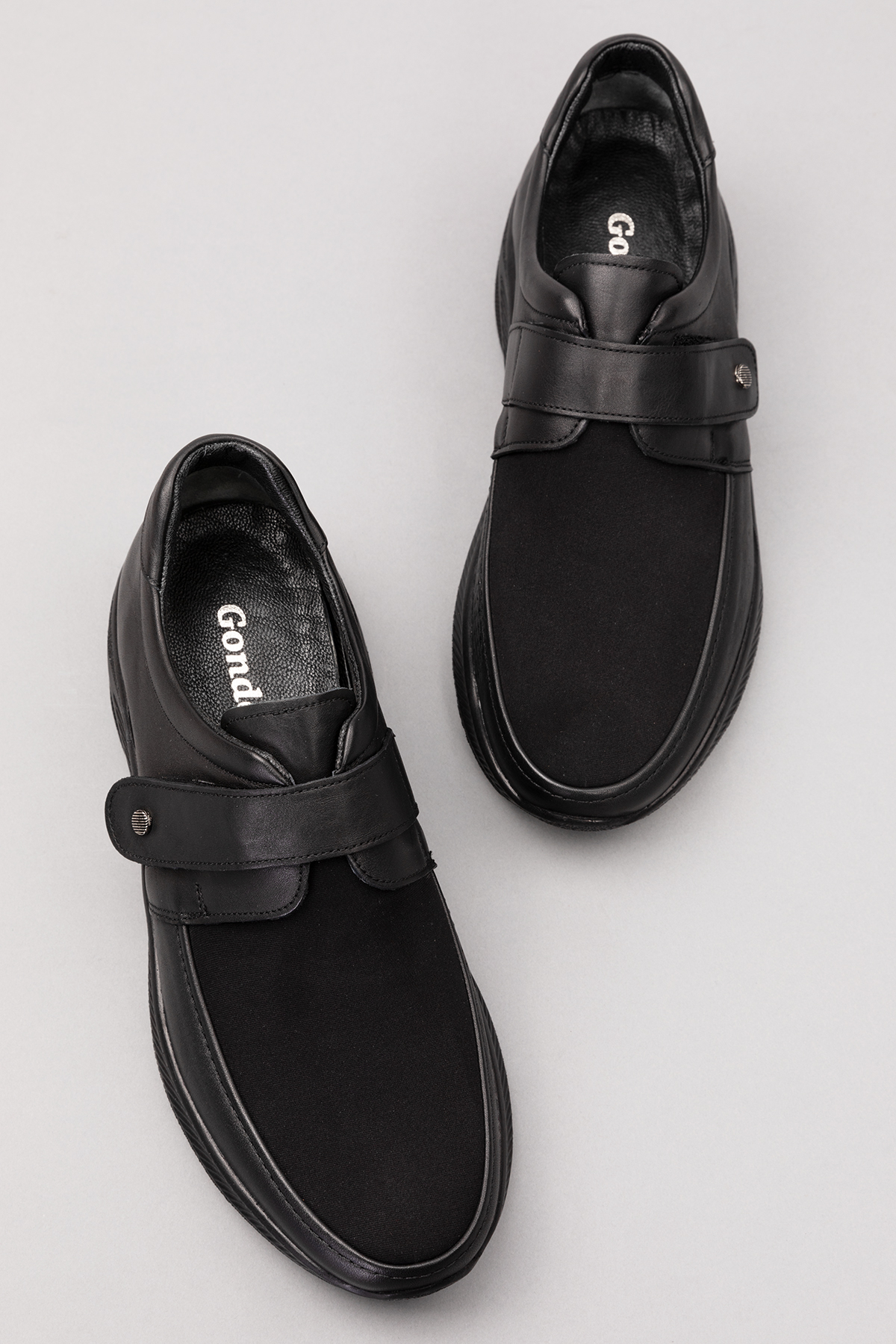 Gondol Erkek Hakiki Deri Şiş ve Diyabet Hastalarına Özel Rahat Ayakkabı af.1952 - Görsel 6