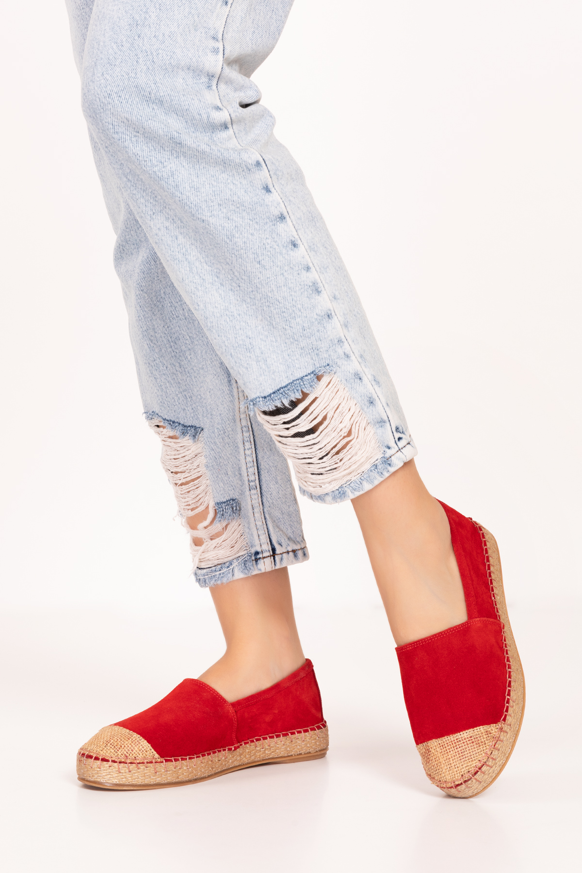 Gondol Hakiki Deri Günlük Espadril alpx.422 - Görsel 3