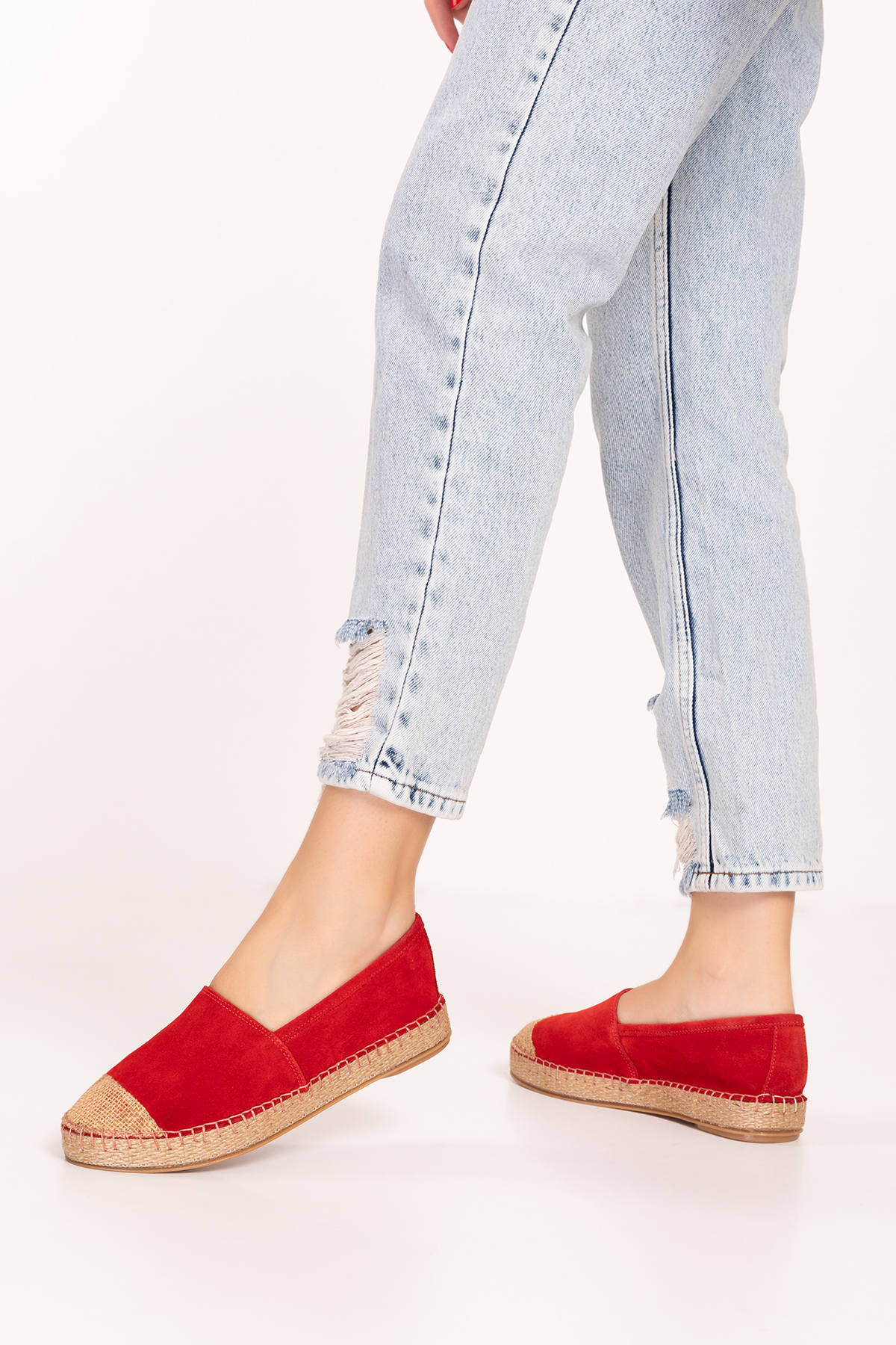 Gondol Hakiki Deri Günlük Espadril alpx.422 - Görsel 5