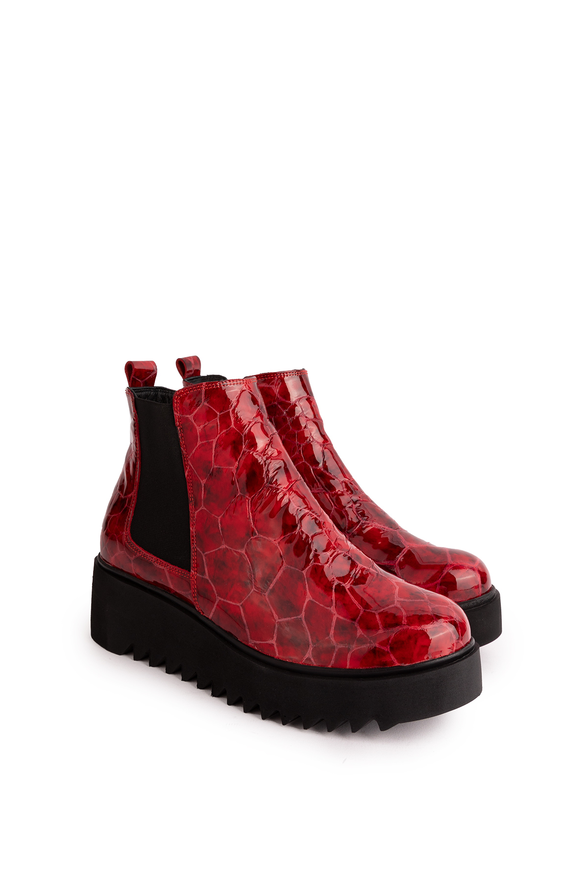 Gondol Kadın Hakiki Deri Dolgu Topuklu Hafif Bot ast.3409 - Görsel 2