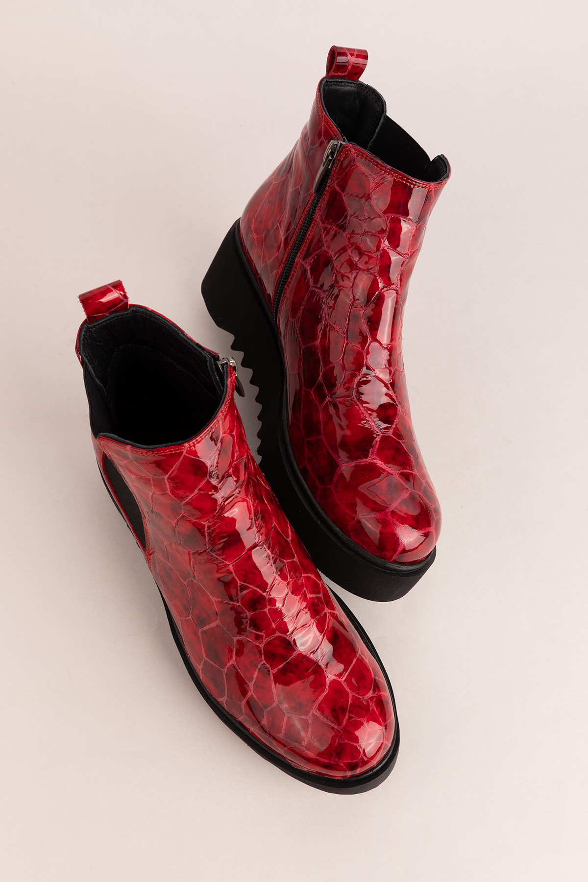 Gondol Kadın Hakiki Deri Dolgu Topuklu Hafif Bot ast.3409 - Görsel 5