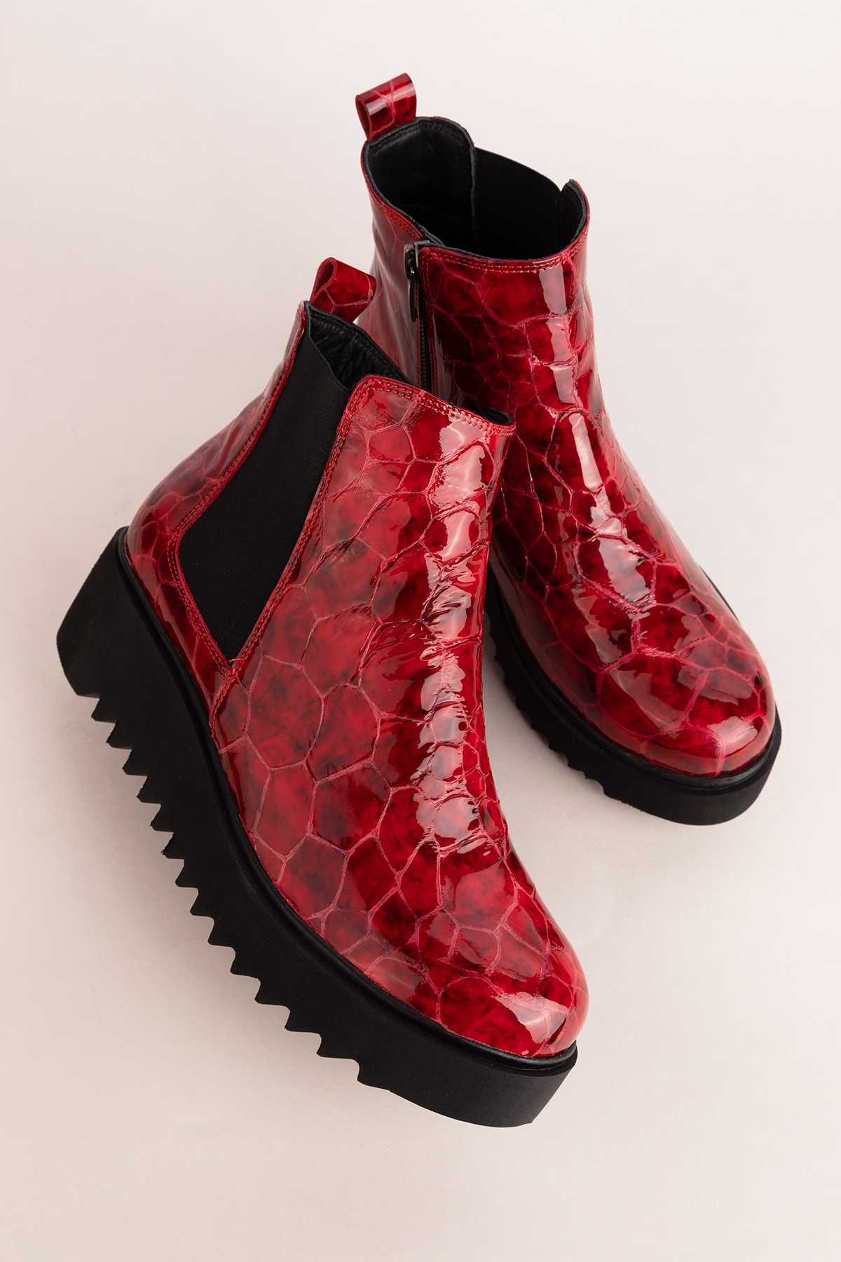 Gondol Kadın Hakiki Deri Dolgu Topuklu Hafif Bot ast.3409 - Görsel 6