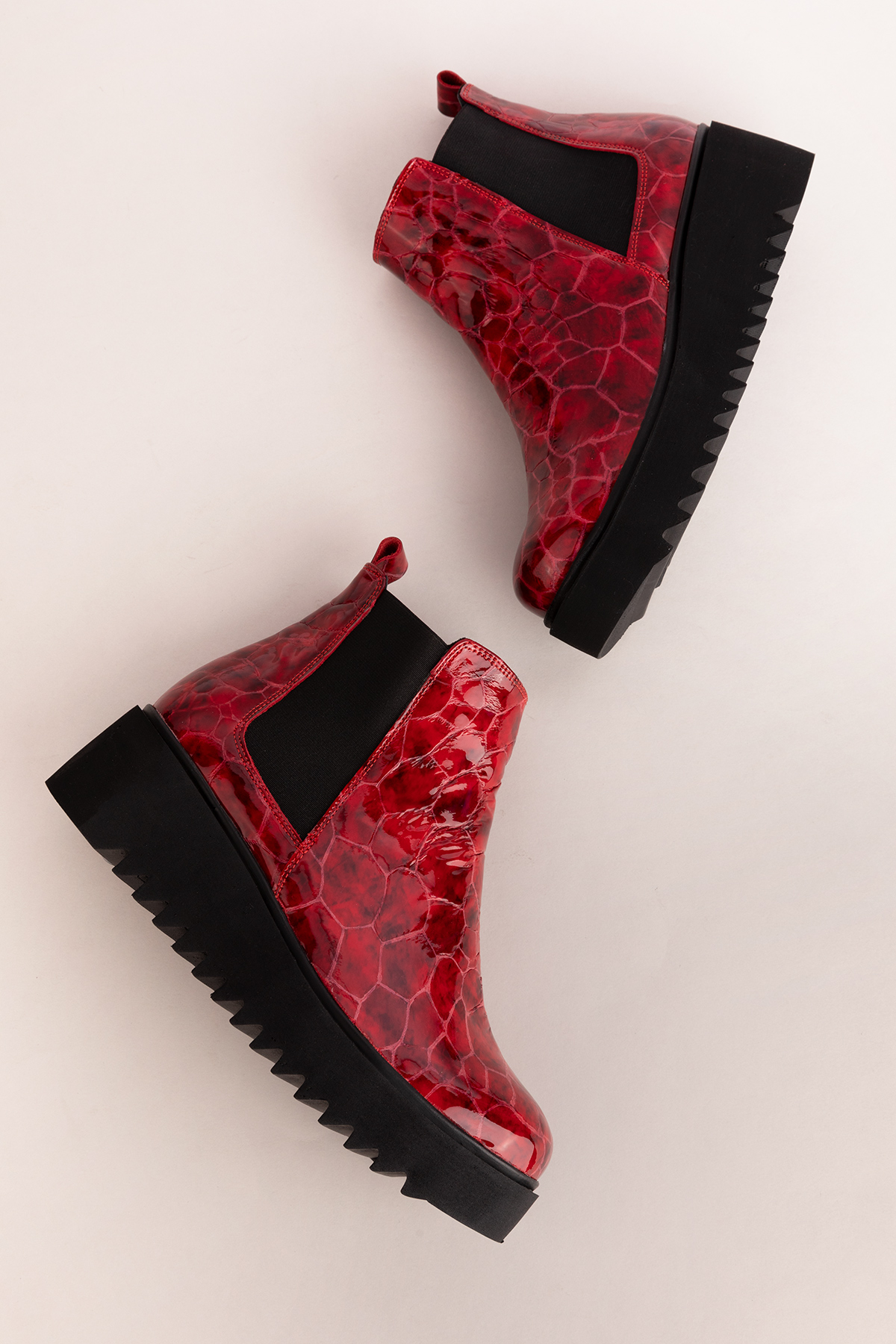 Gondol Kadın Hakiki Deri Dolgu Topuklu Hafif Bot ast.3409 - Görsel 7