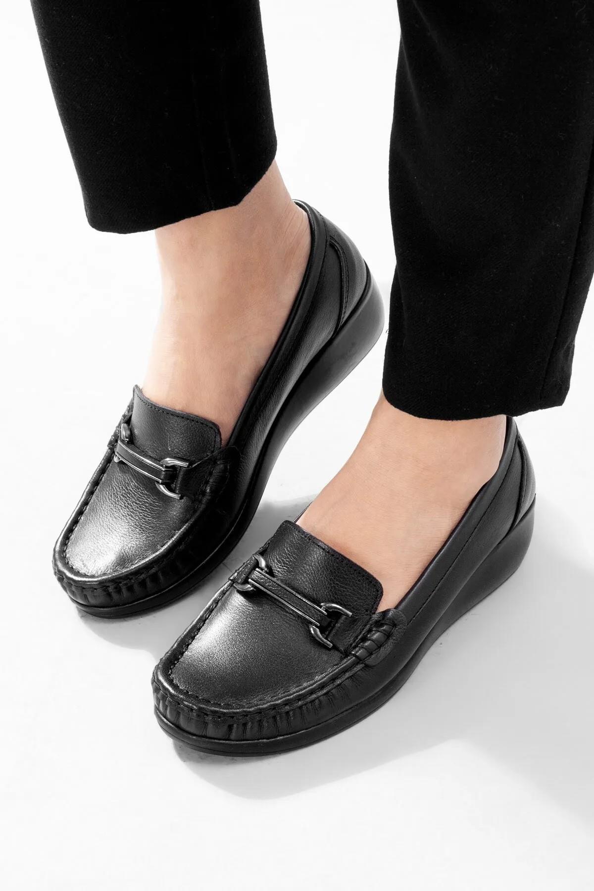 3222 Comfort Hakiki Deri Kadın Ayakkabı - Görsel 3