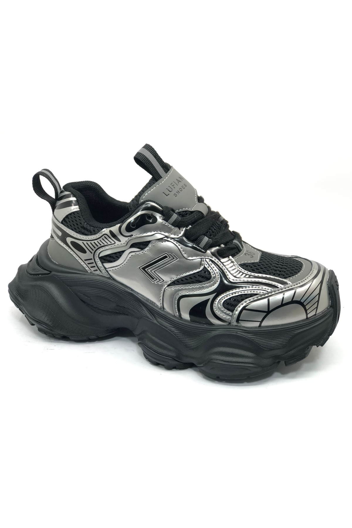 122230017 Arıana Sneaker Unisex Deri Spor Ayakkabı - Görsel 3