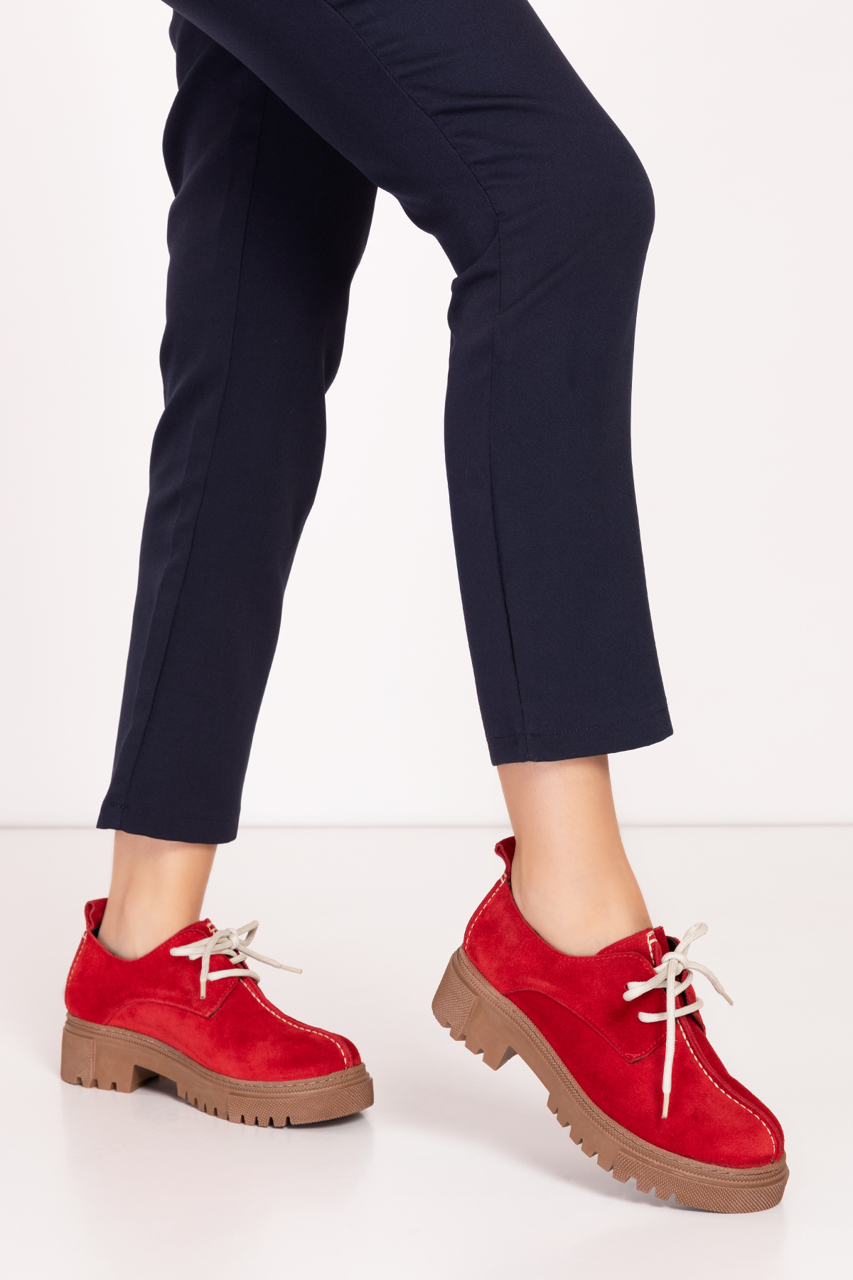 Gondol Hakiki Deri Günlük Kalın Taban Ayakkabı bel.455 - Görsel 3