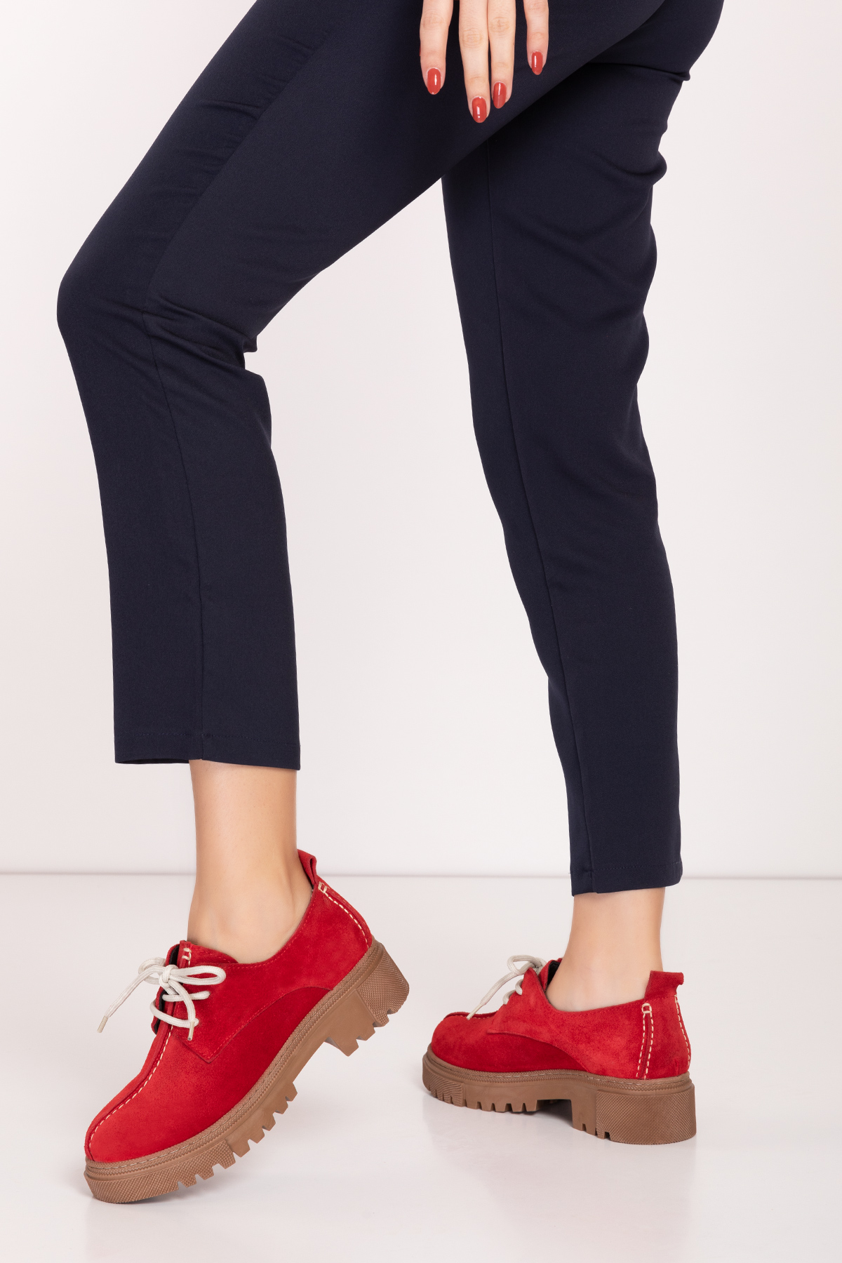 Gondol Hakiki Deri Günlük Kalın Taban Ayakkabı bel.455 - Görsel 4