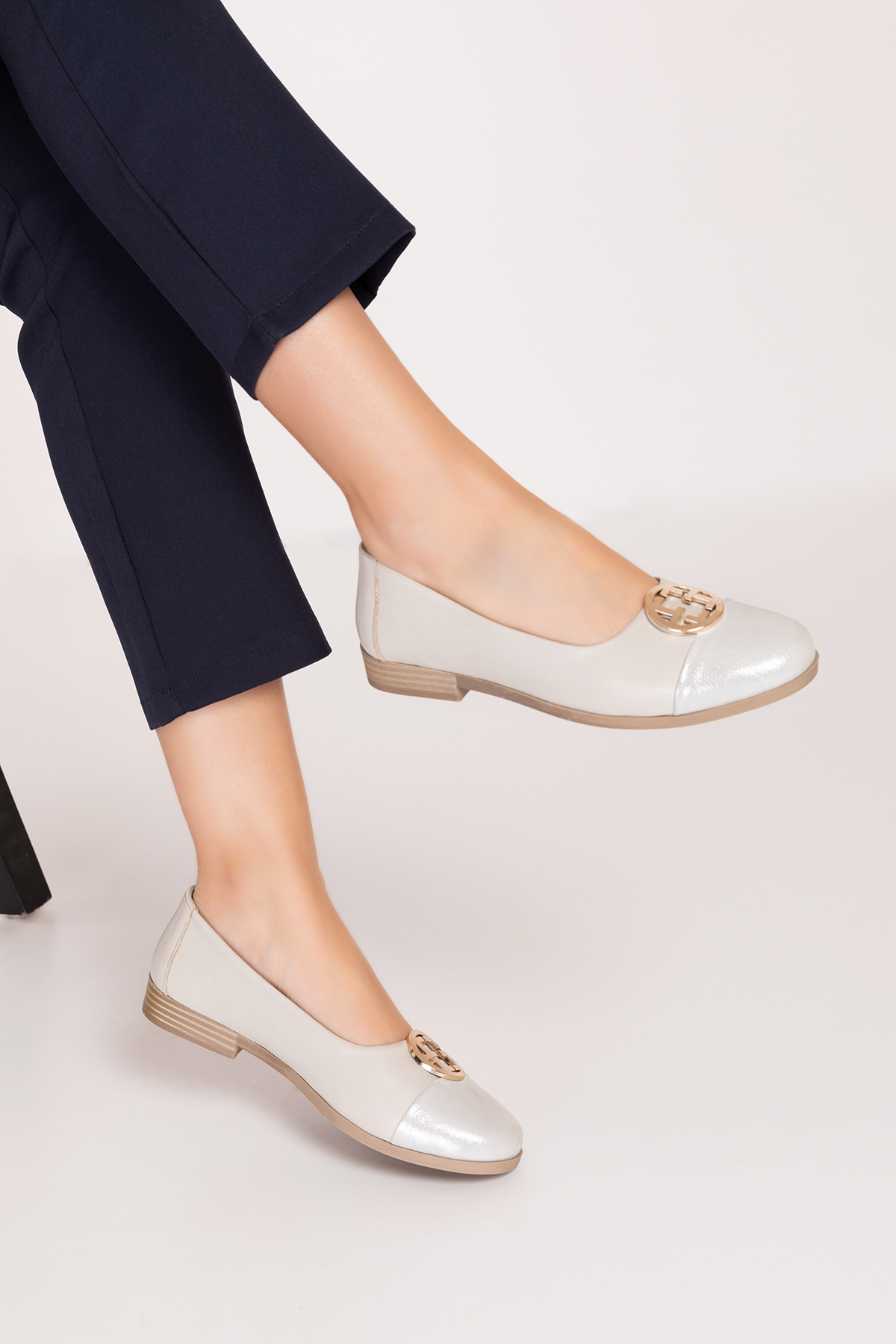 Gondol Kundura Gondol Kundura Bej Gondol Hakiki Deri Babet Ayakkabı elnr.121 Flo'da! Bej - 5. görsel