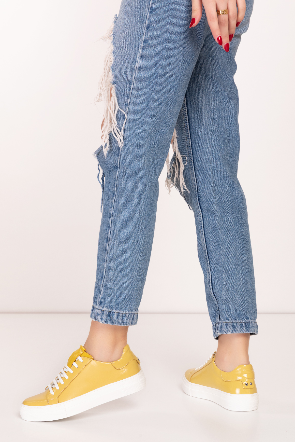 Gondol Hakiki Deri Anatomik Taban Spor Ayakkabı alsx.1352 - Görsel 4