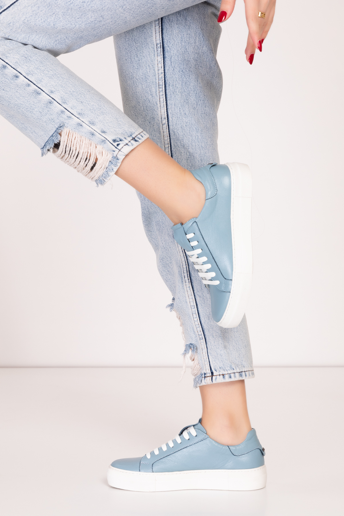 Gondol Hakiki Deri Anatomik Taban Spor Ayakkabı alsx.1352 - Görsel 5