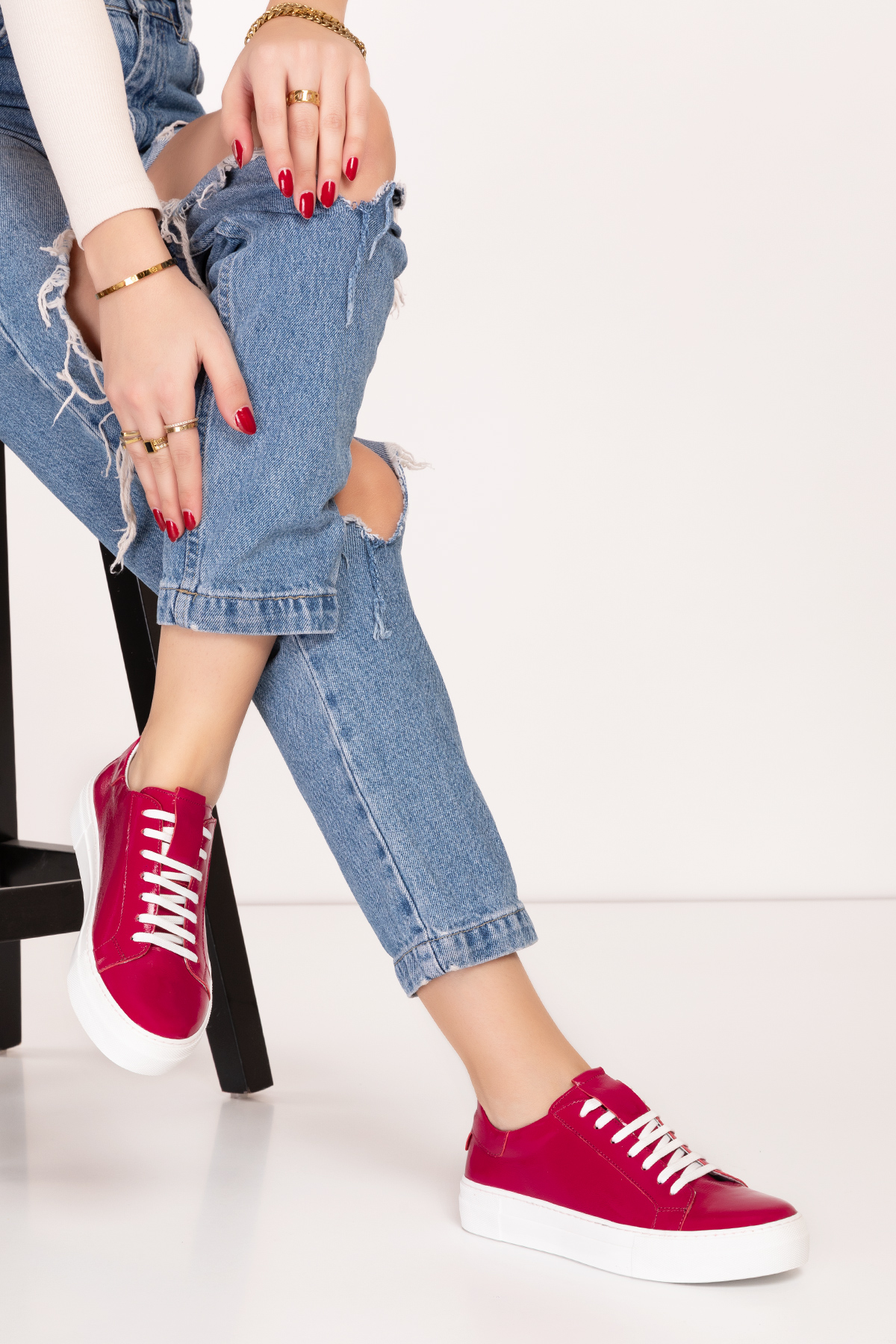 Gondol Hakiki Deri Anatomik Taban Spor Ayakkabı alsx.1352 - Görsel 6