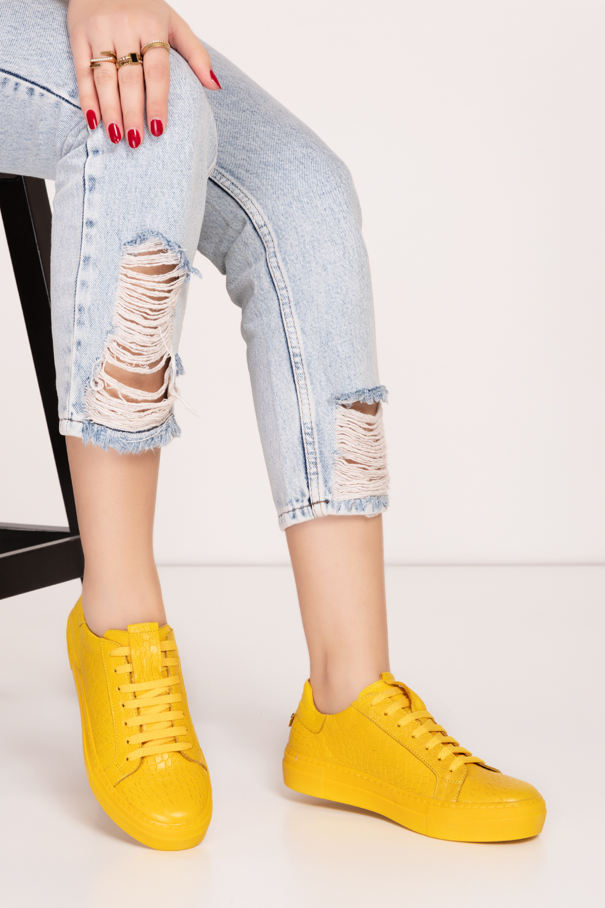 Gondol Hakiki Deri Anatomik Taban Spor Ayakkabı alsx.1352 - Görsel 2