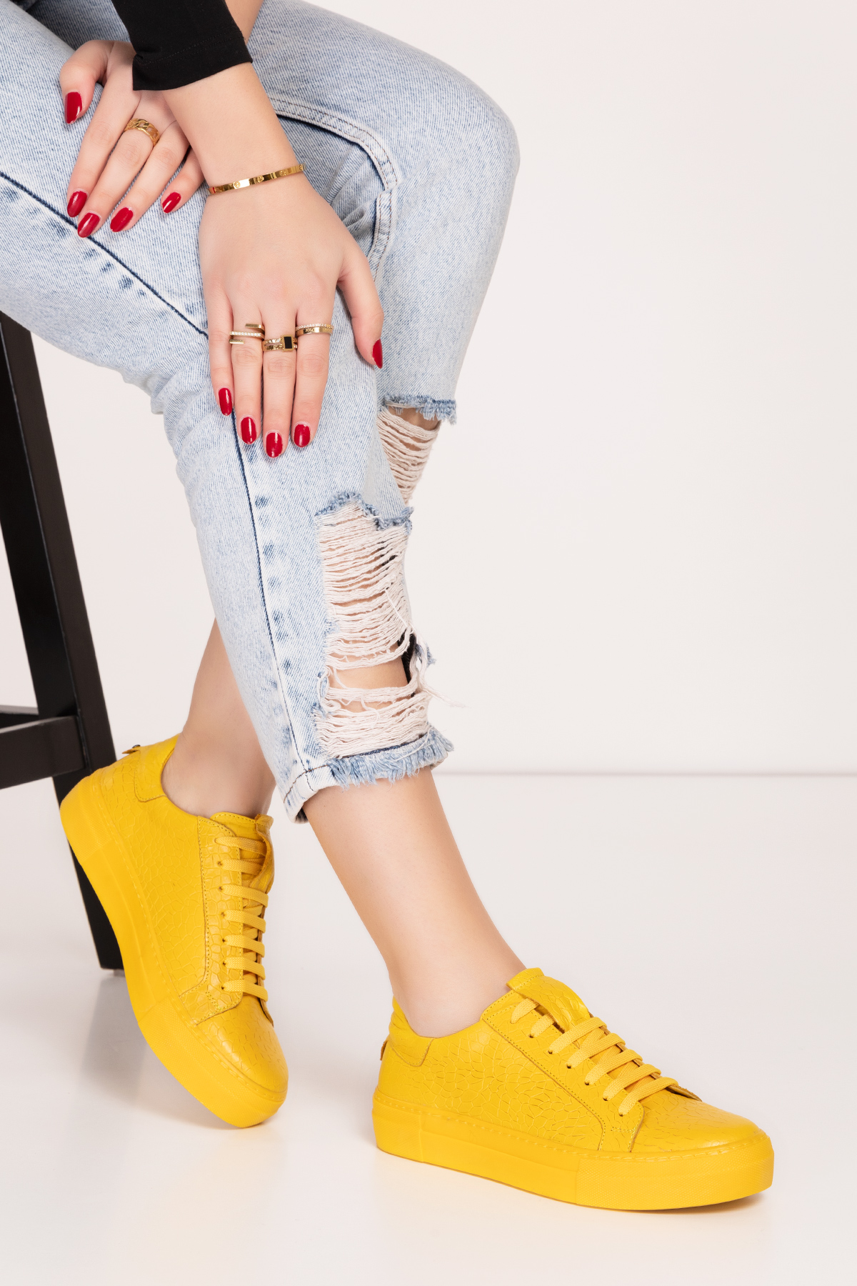 Gondol Hakiki Deri Anatomik Taban Spor Ayakkabı alsx.1352 - Görsel 3