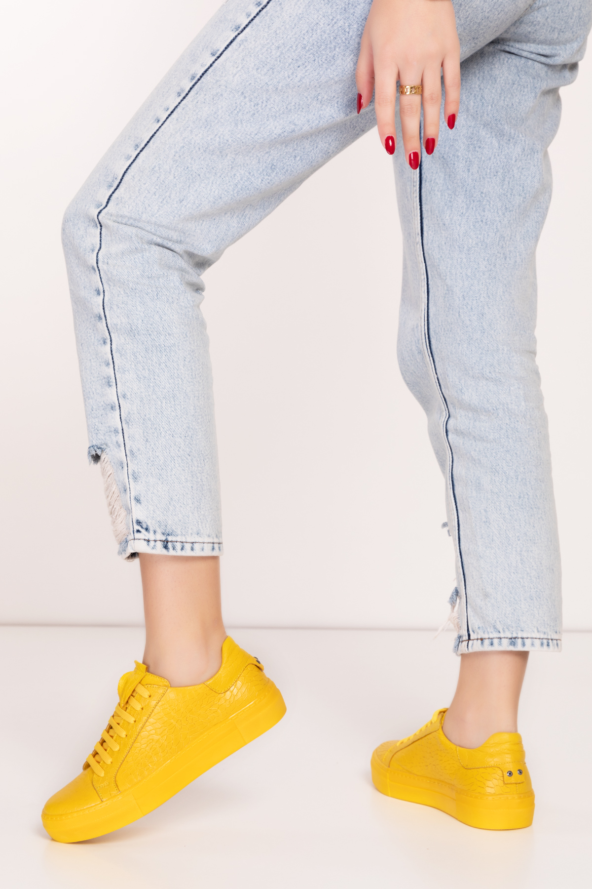 Gondol Hakiki Deri Anatomik Taban Spor Ayakkabı alsx.1352 - Görsel 6