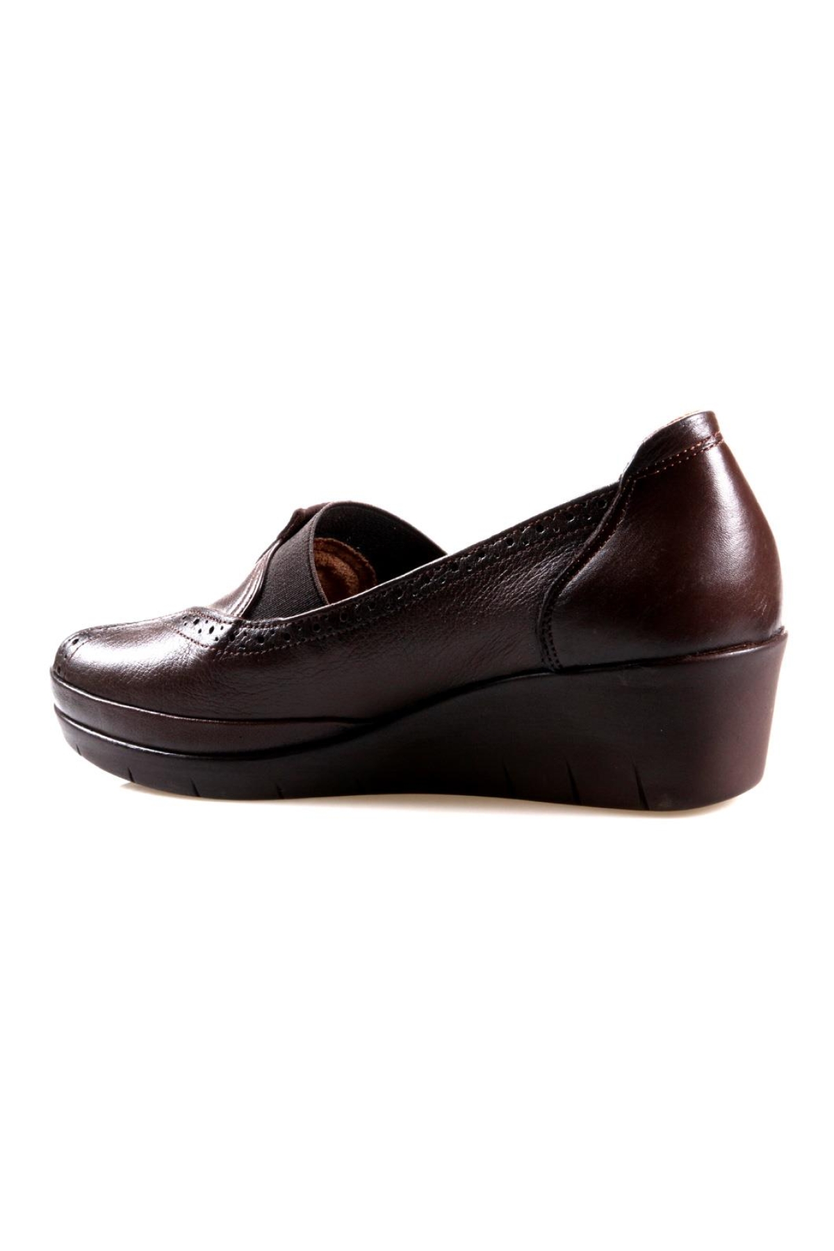 Scavia Ortapedik Comfort Kahve Deri Bayan Ayakkabı - Görsel 4