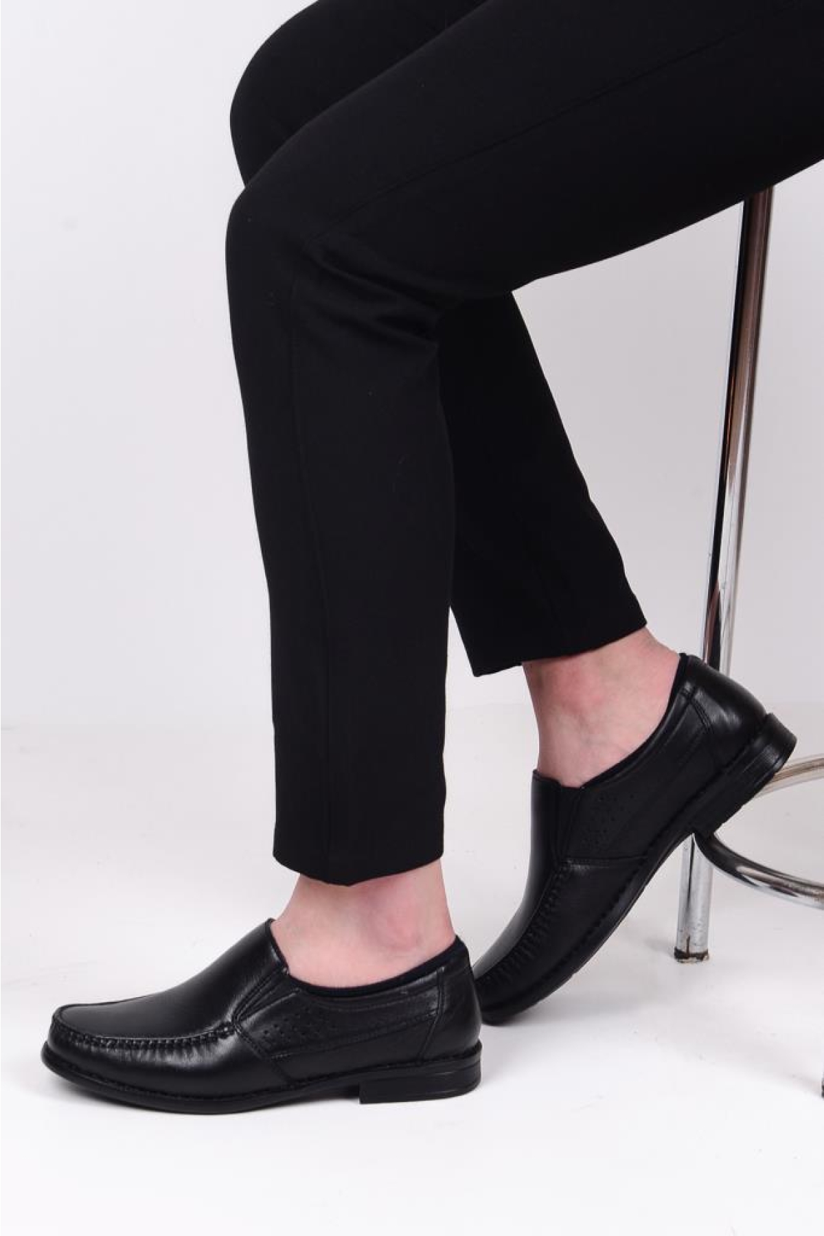 Tardelli 060 Ortapedik Siyah Erkek Günlük Deri Ayakkabı - Görsel 2