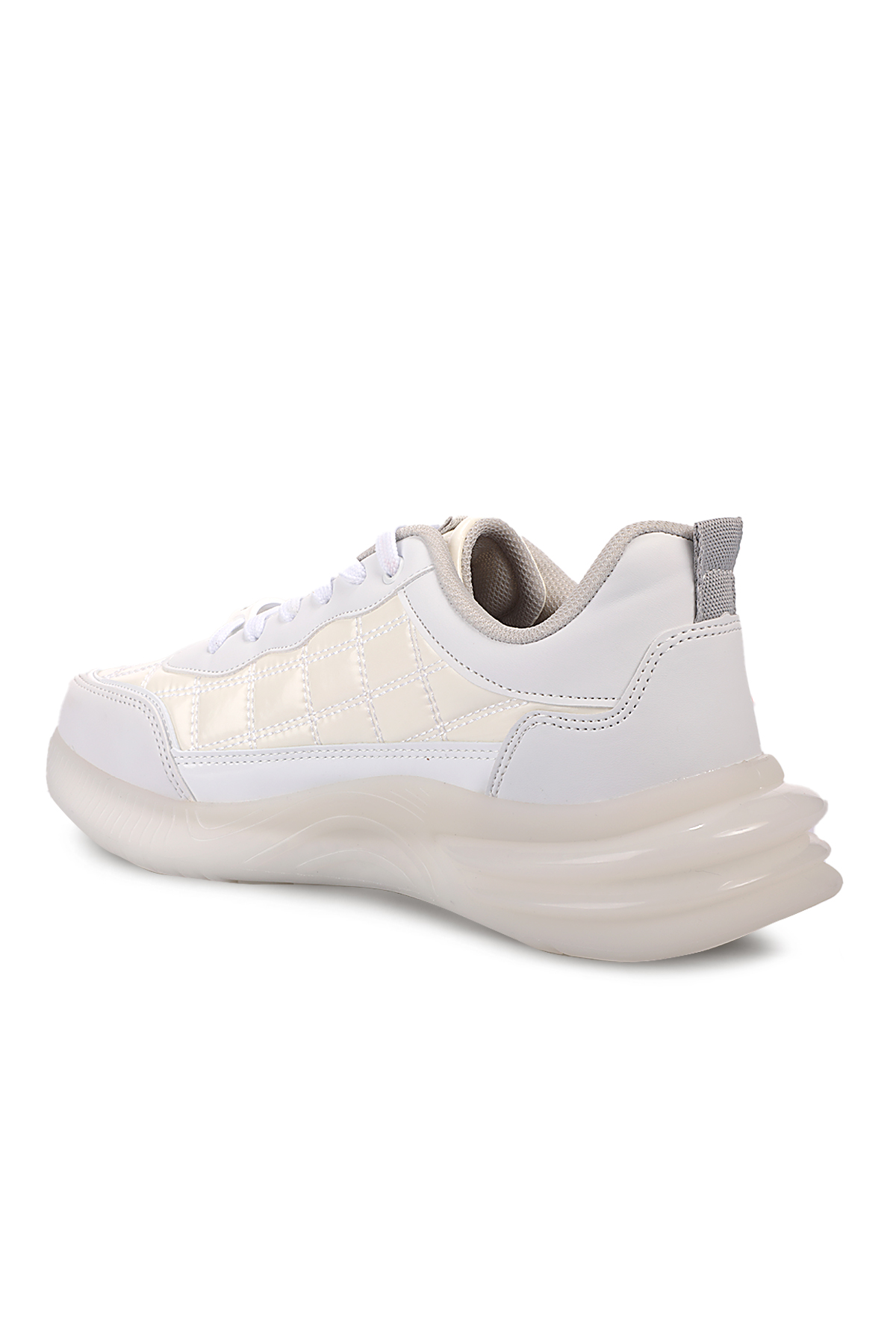 ZARKO I Erkek Sneaker Ayakkabı Beyaz Rugan - Görsel 4