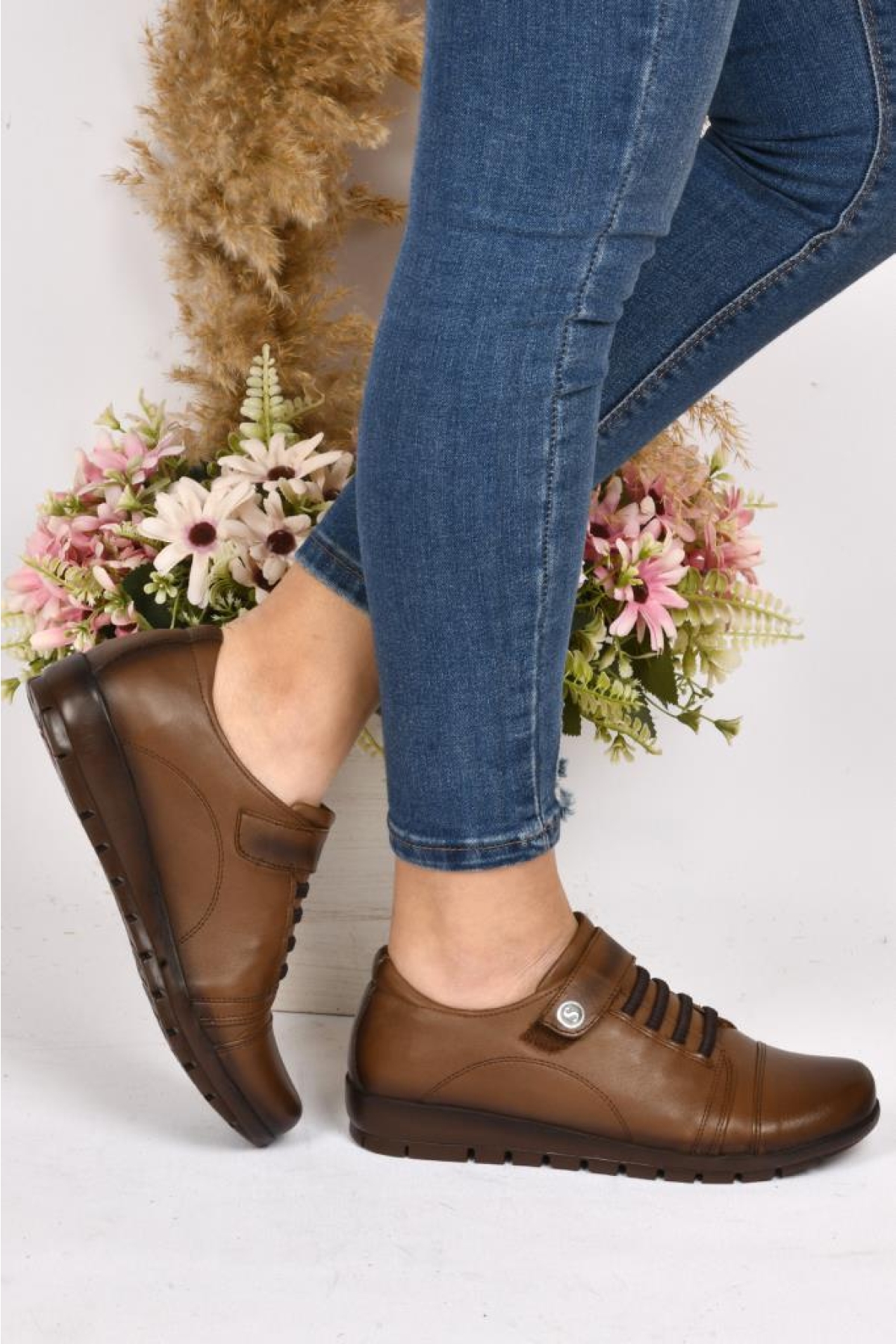 Scavia Orto Pedik Bayan Günlük Hakiki Deri Ayakkabı - Görsel 3